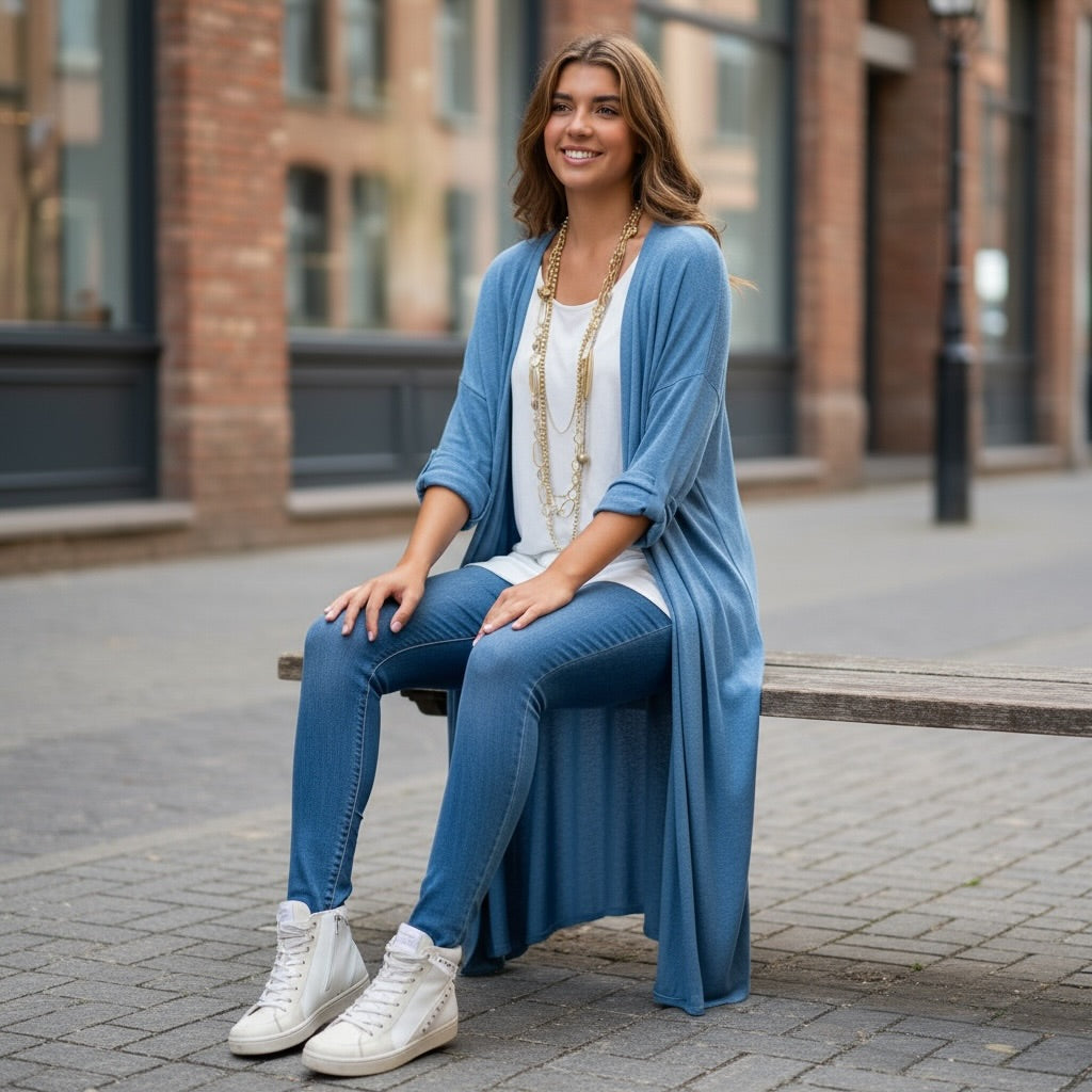 Cárdigan "Carlota" azul