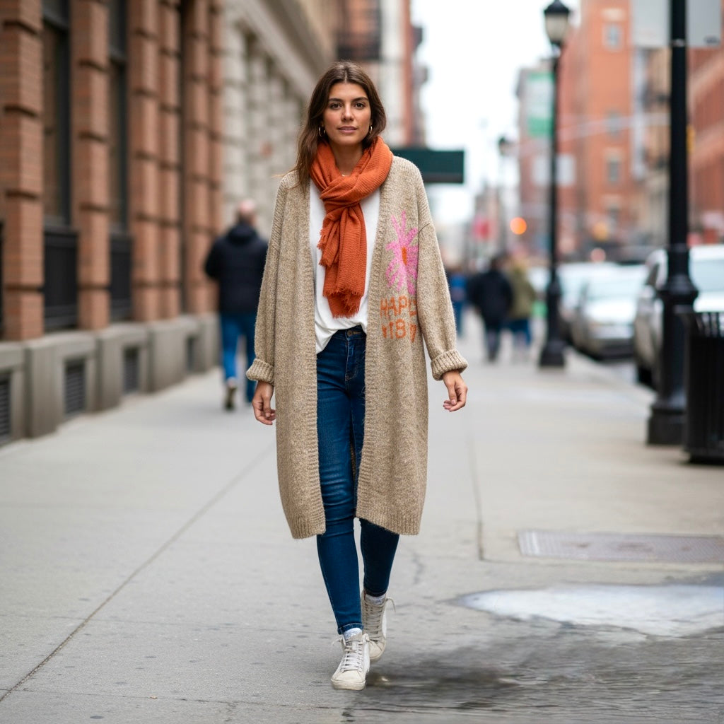 Cárdigan "Happy Vives"