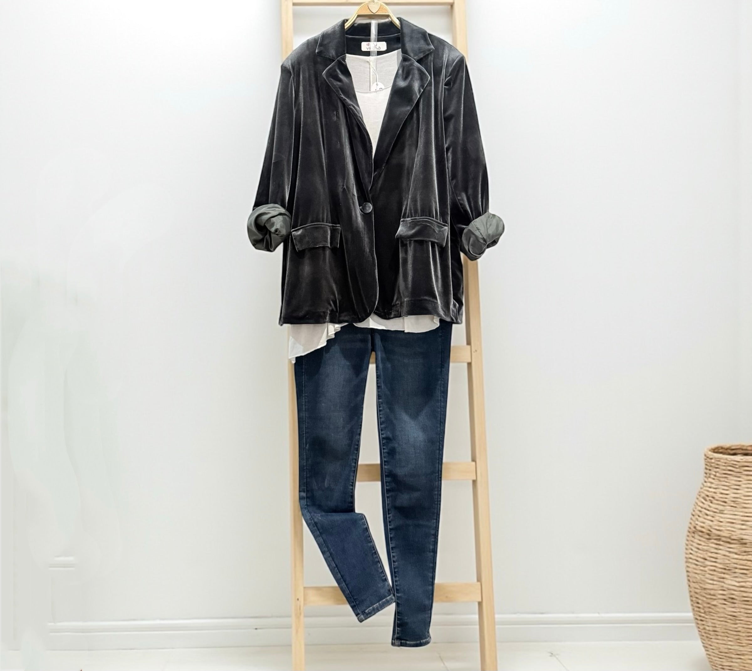 Blazer "Giorgia" gris antracita