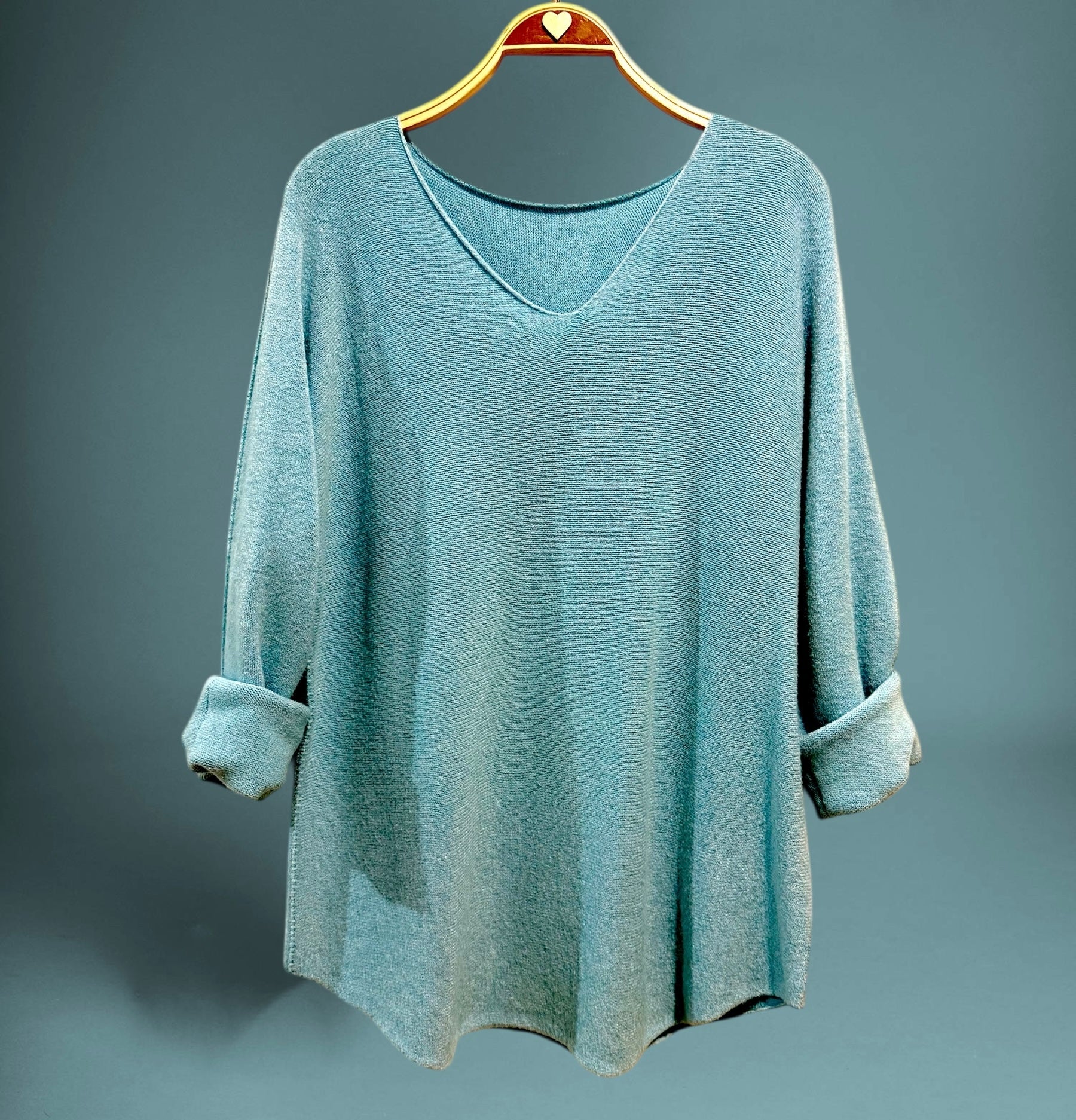 Jersey "Gemma" light turquesa pico