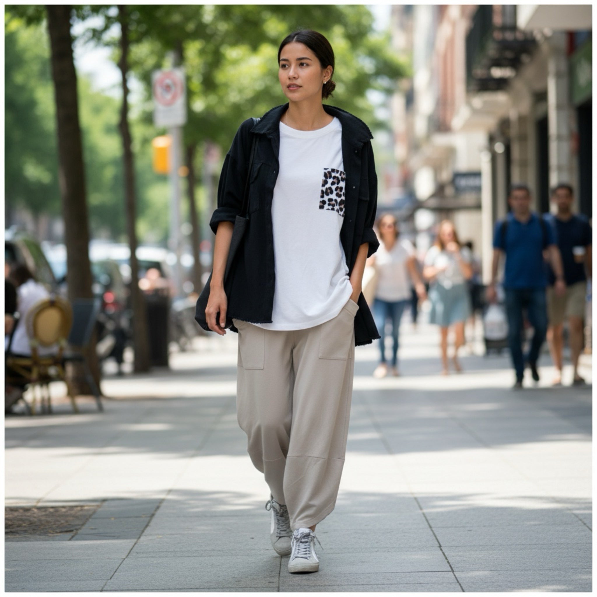 Sobrecamisa "Mafalda" negro