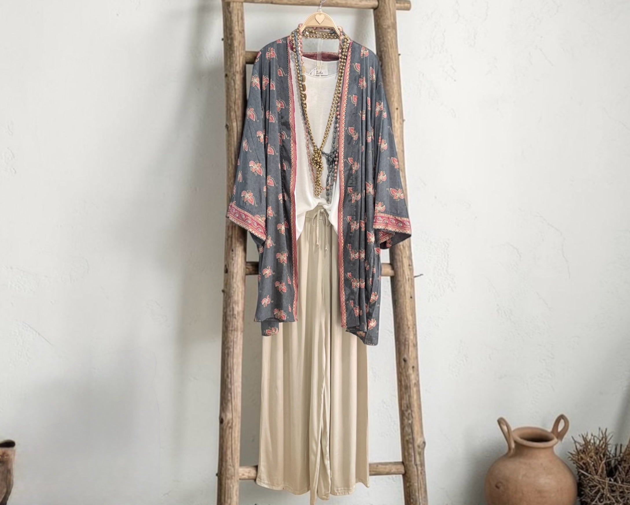 Kimono "Jaipur Cielo"