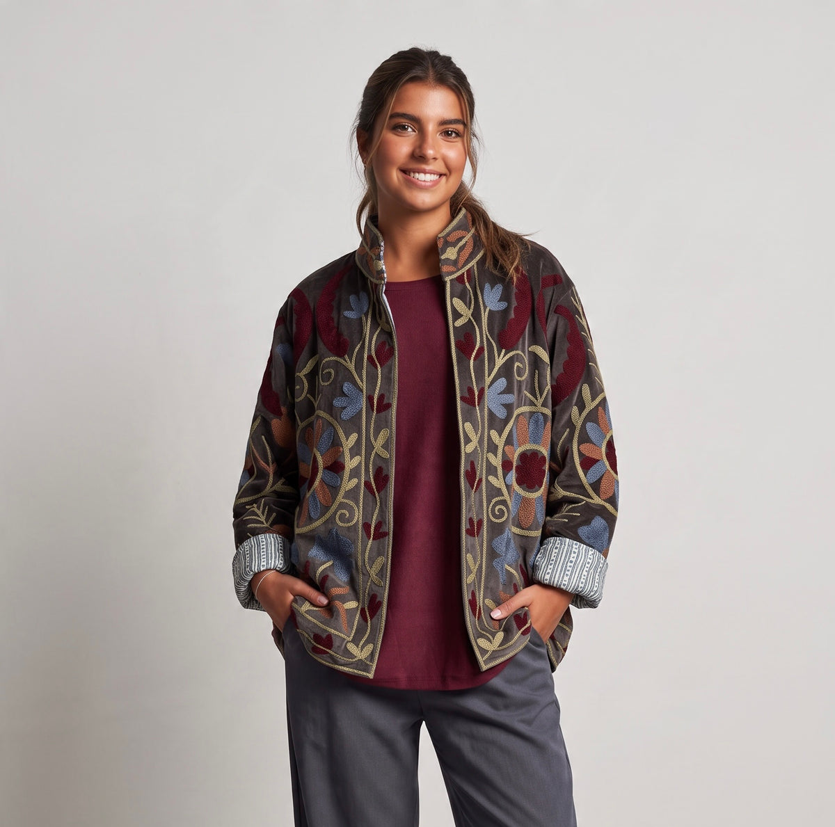 Chaqueta "Rania" topo