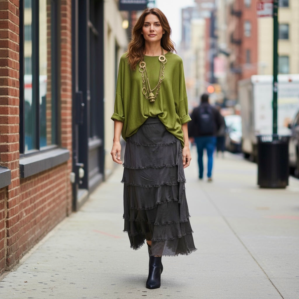 Jersey "Over Must" verde oliva