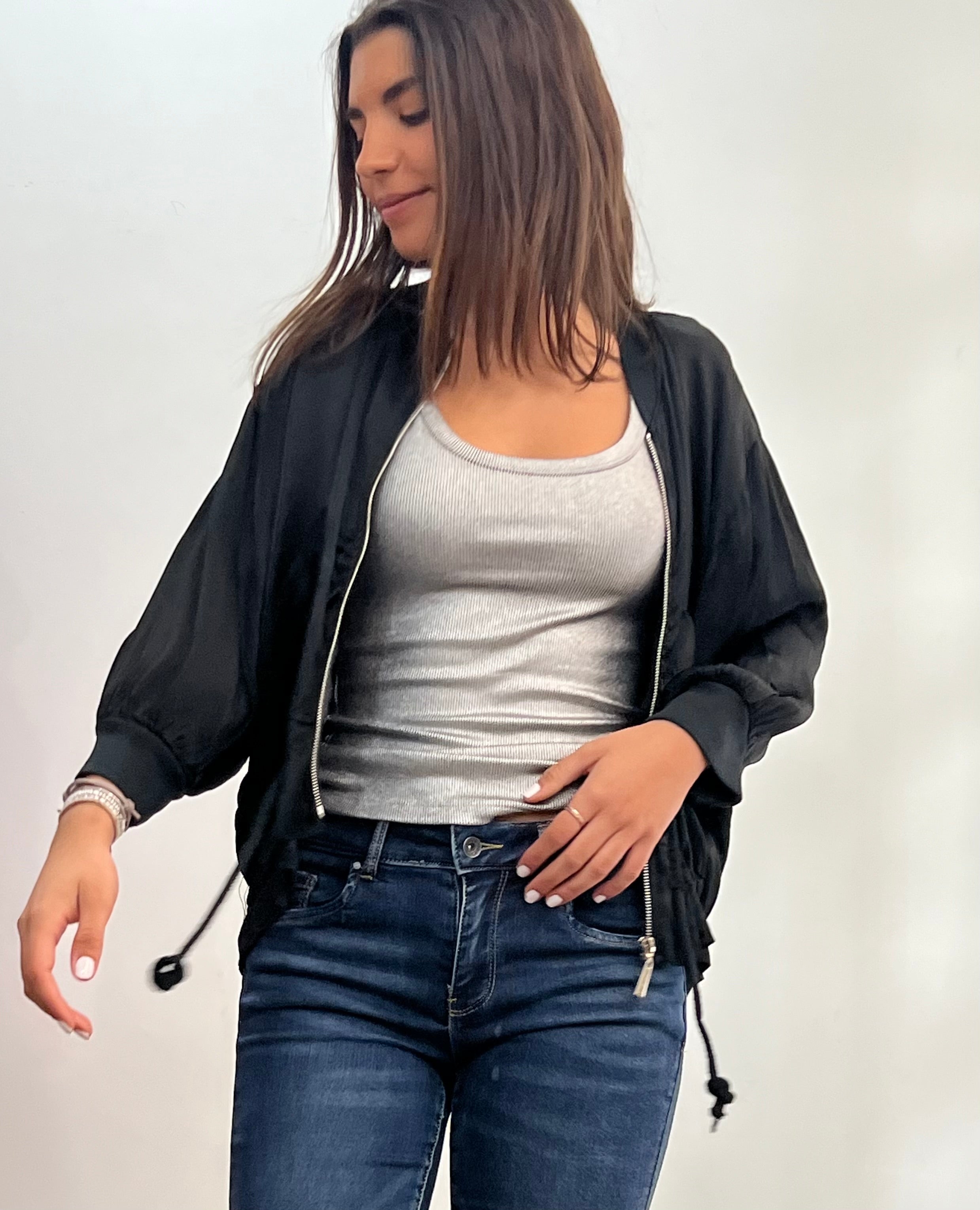 Beisbolera "Positano" negro