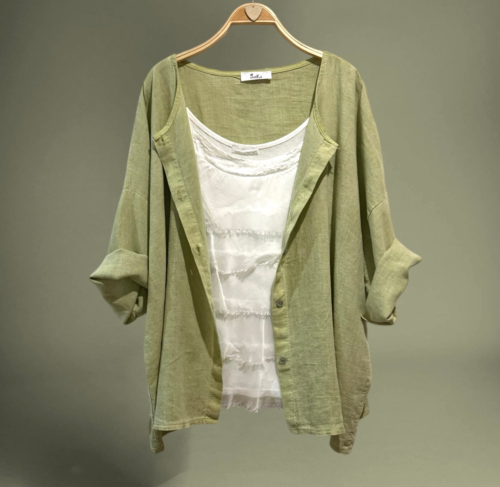 Chaqueta/camisa "Ischia" verde lima