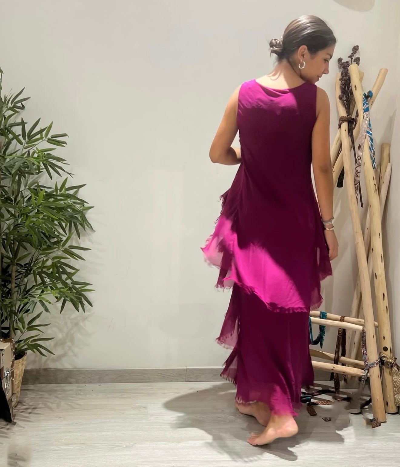 Vestido "Granada" magenta