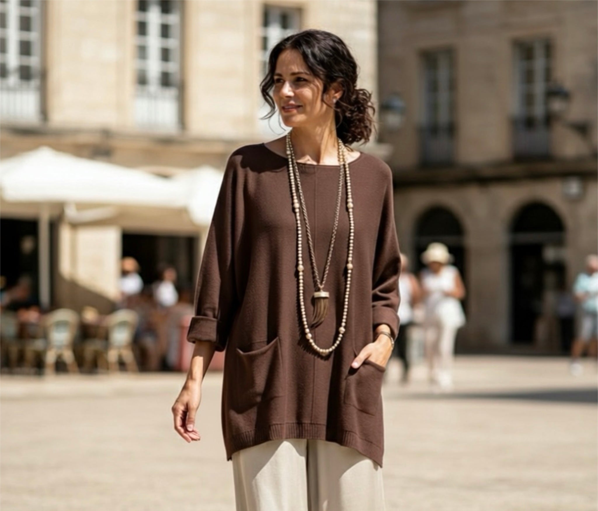 Jersey "Elisa" chocolate