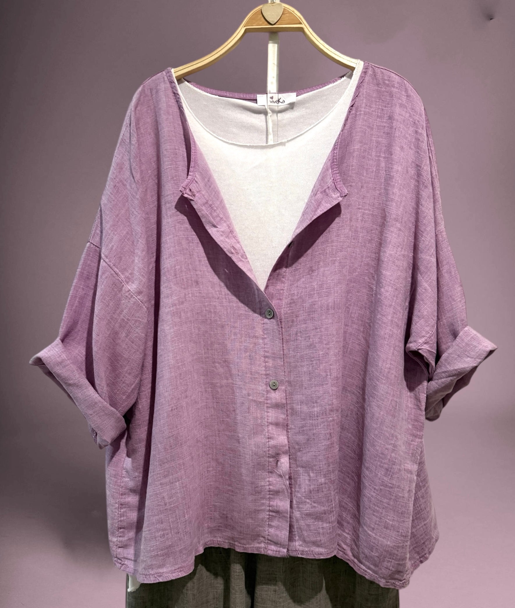 Chaqueta/camisa "Ischia" malva