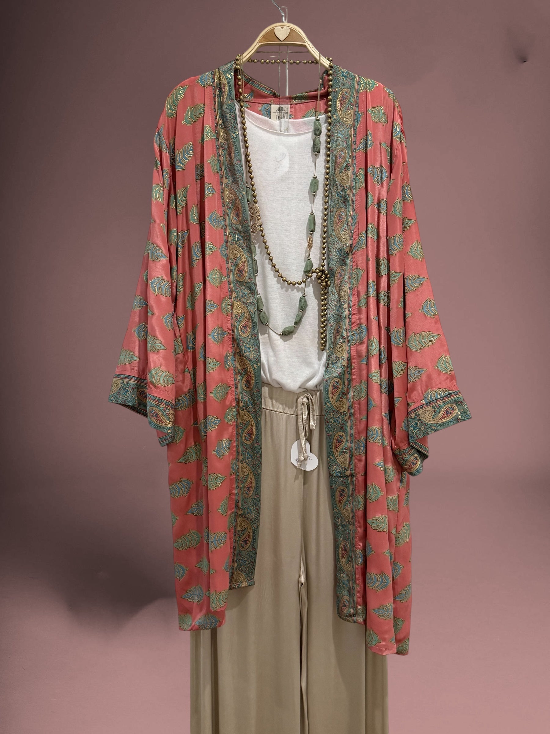 Kimono "Jaipur Coral"