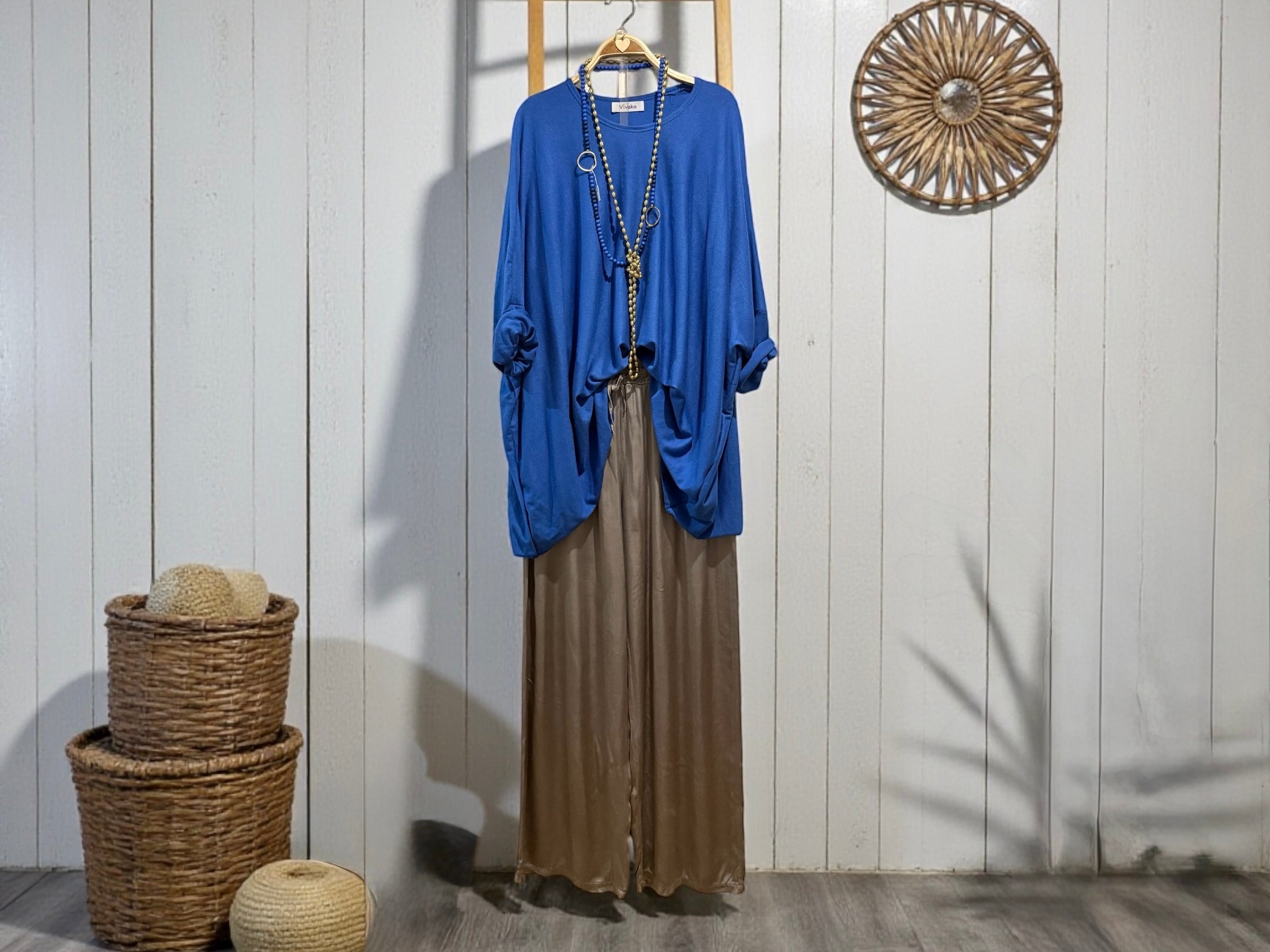 Jersey "Over Must Sum" light klein