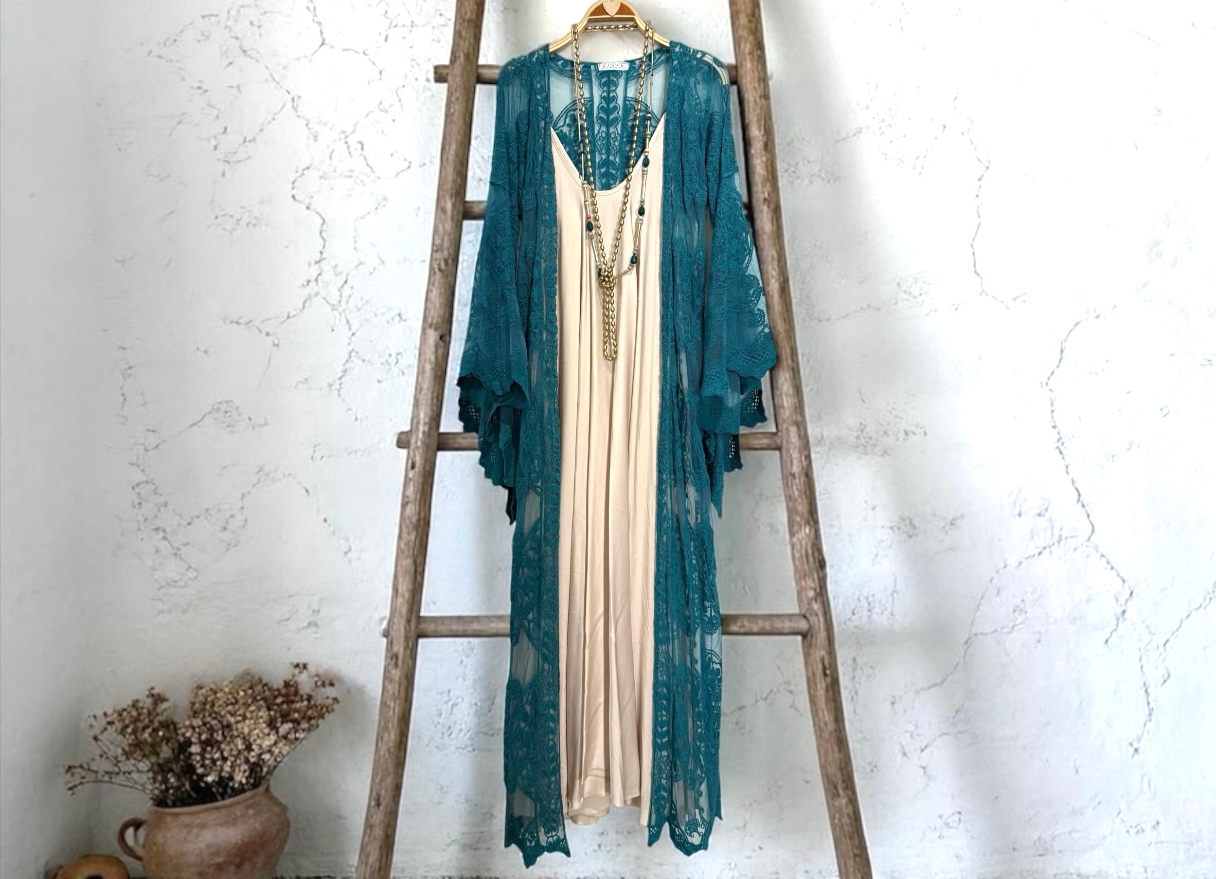 Vestido "Romina" marfil