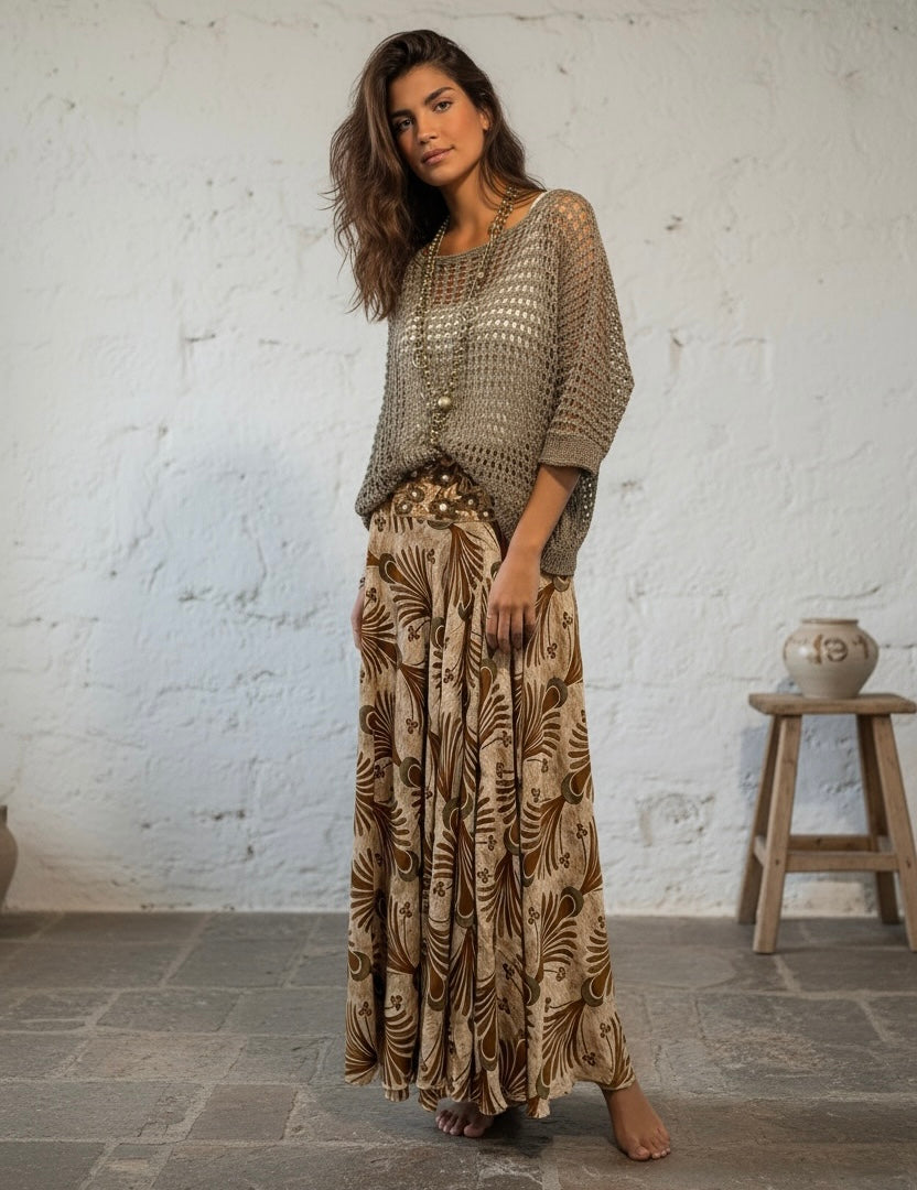 Falda pantalón "India Goldy"
