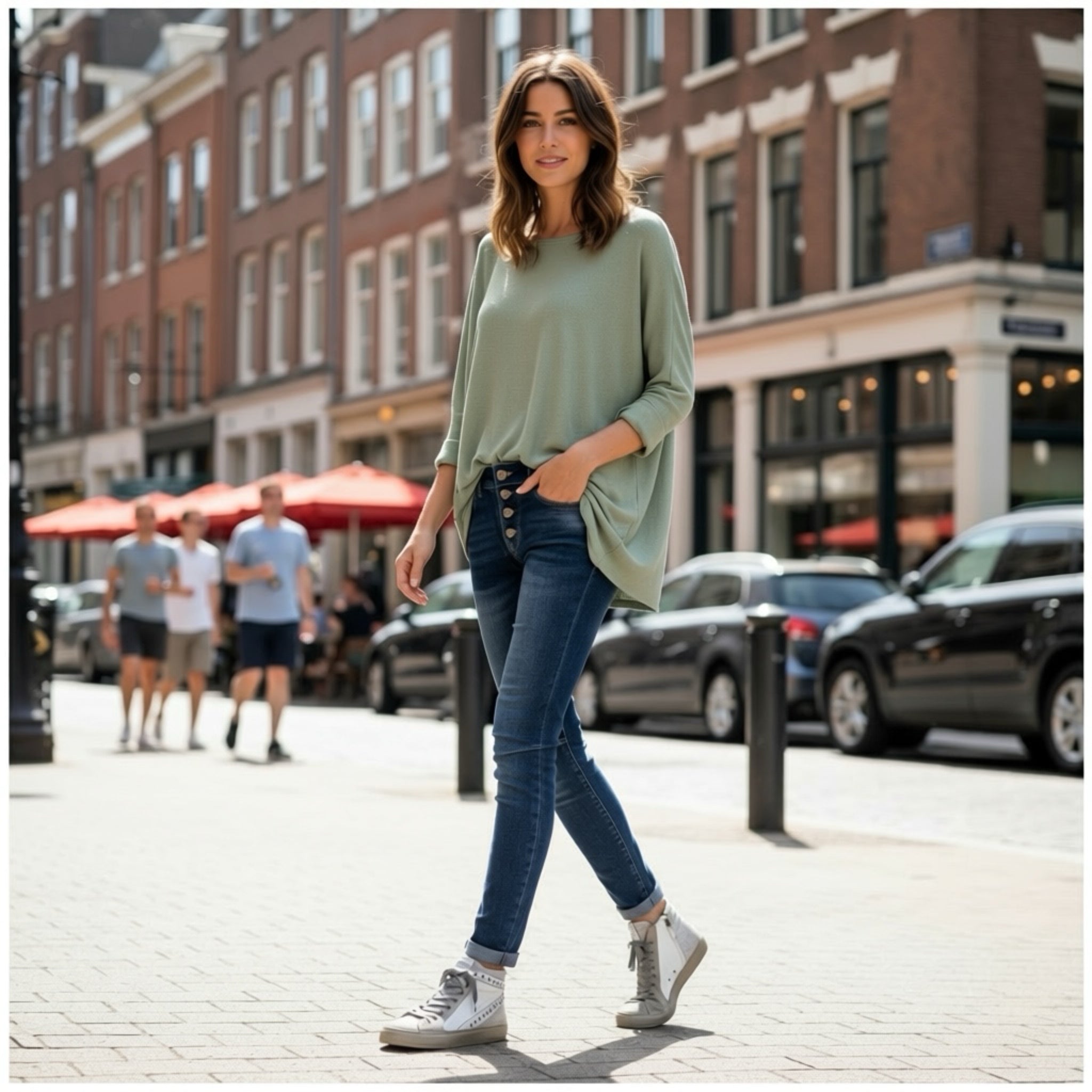 Jersey "Over Must" verde suculenta