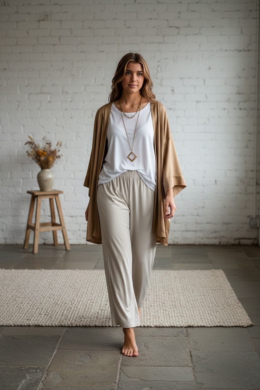 Kimono "Graciela" oro viejo