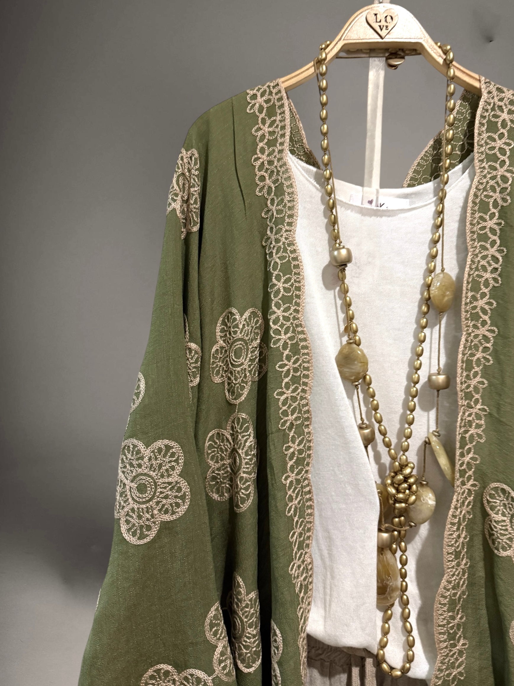 Kimono "Zahara" verde