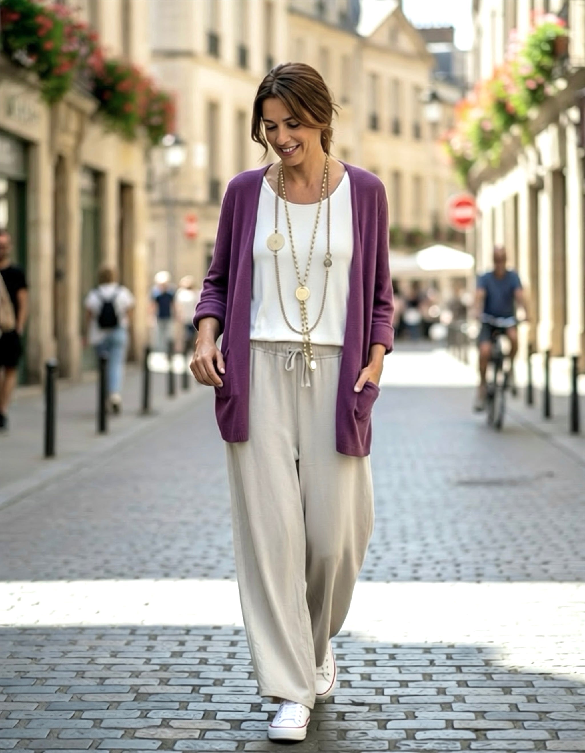 Chaqueta "Cósima" berenjena