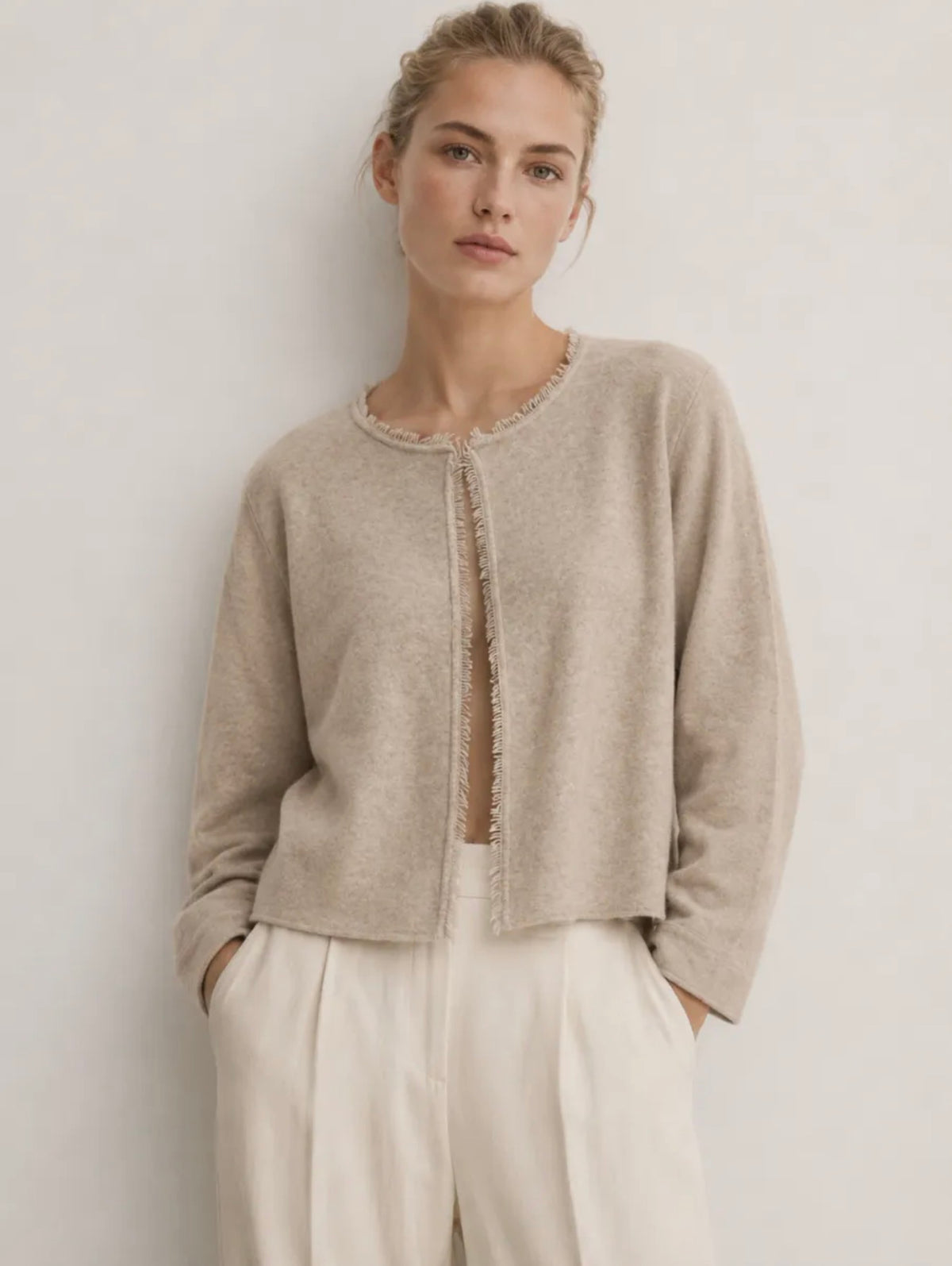 Chaqueta "Cropped" arena