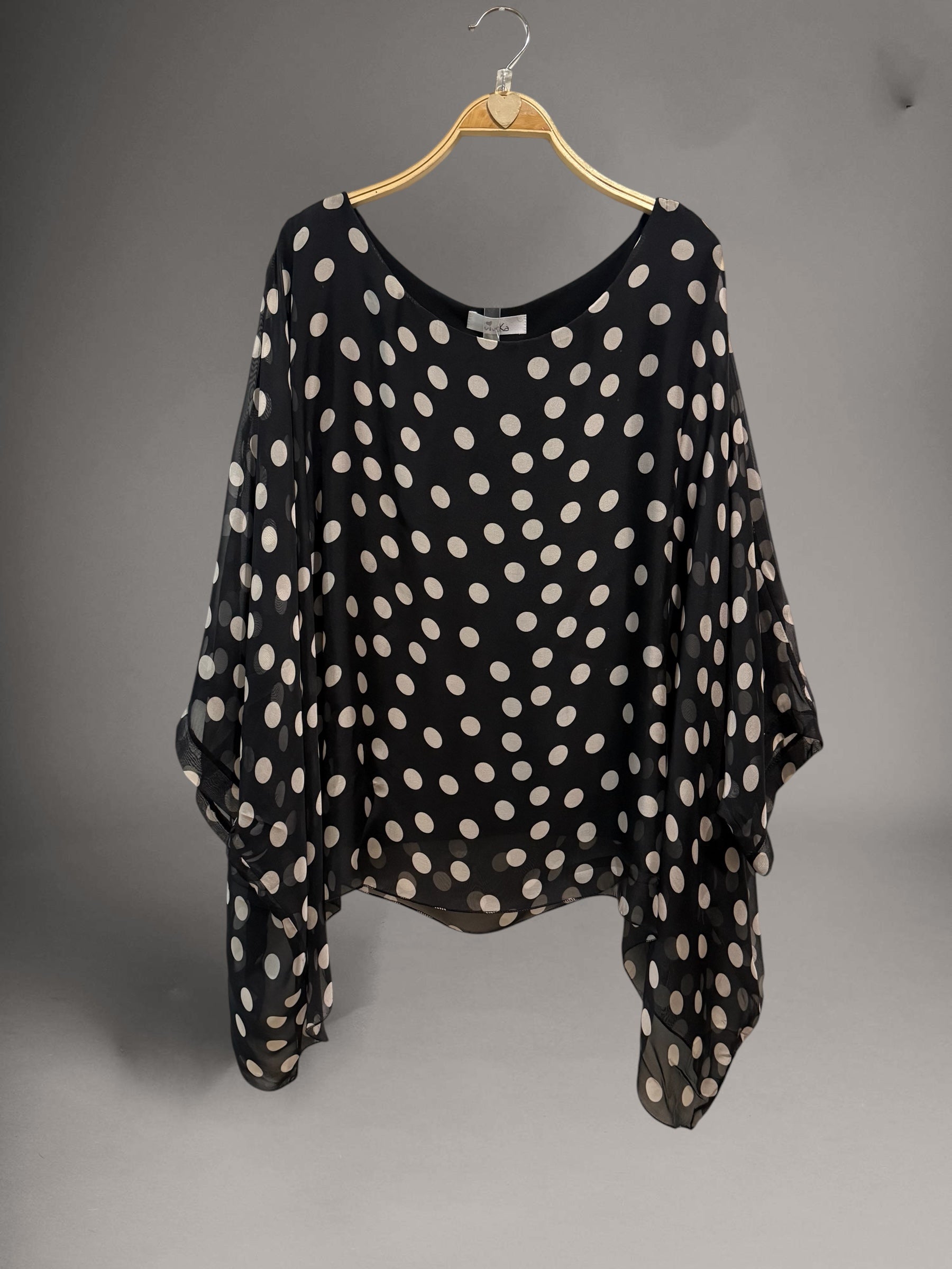 Blusa "Julieta Topos" negro
