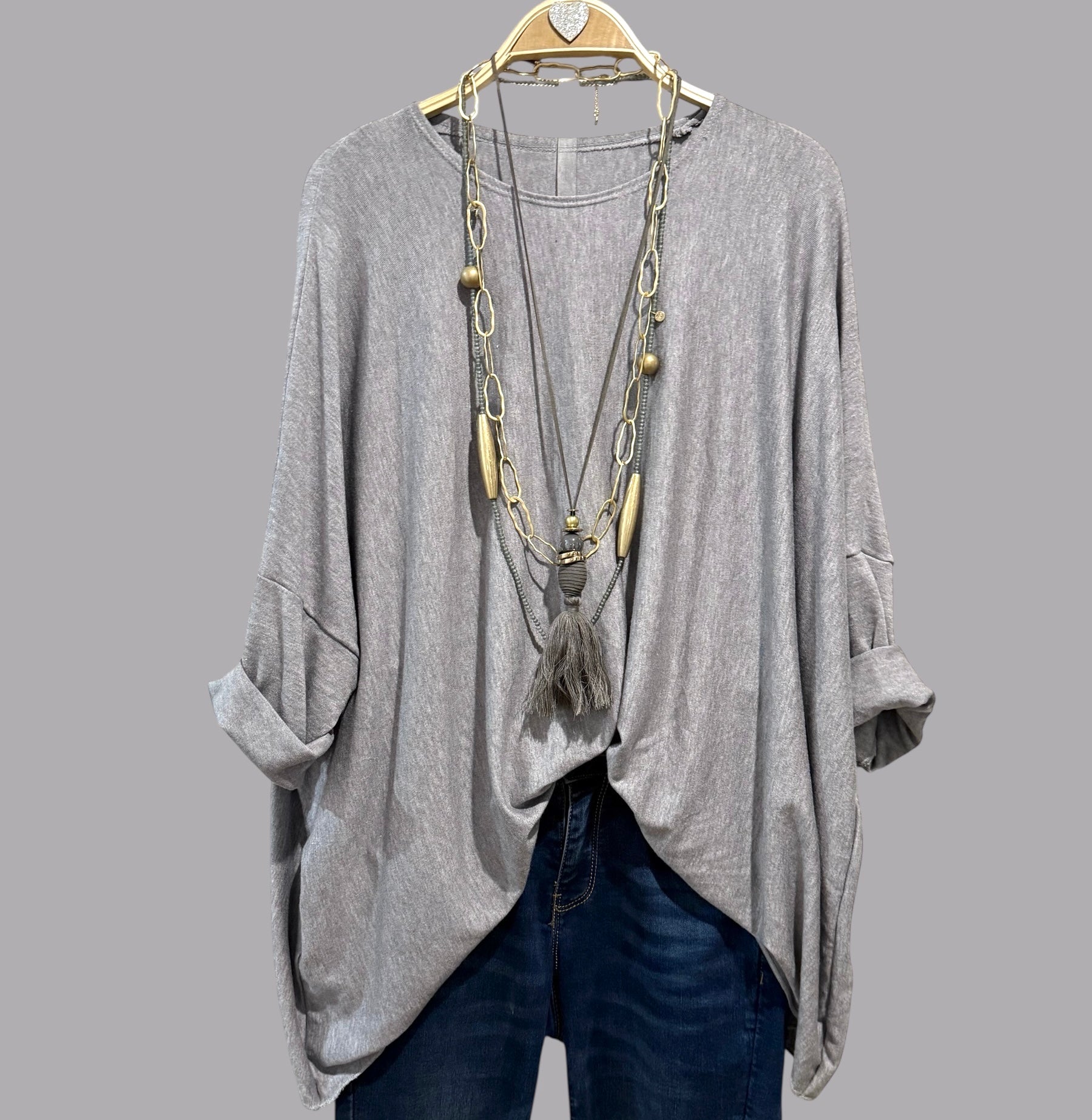 Jersey "Over Sempre" gris