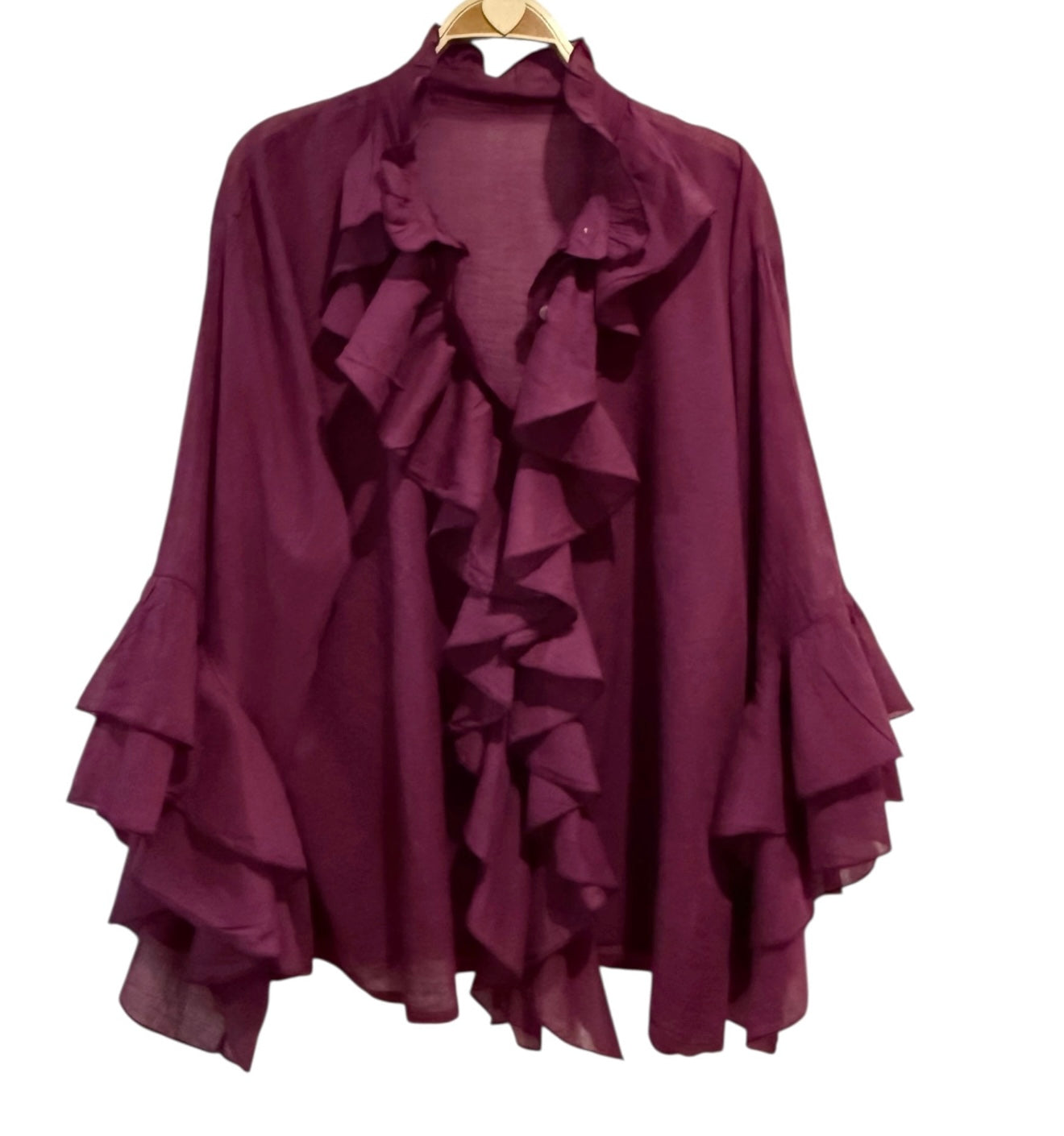 Blusa "Bohochic" rubí