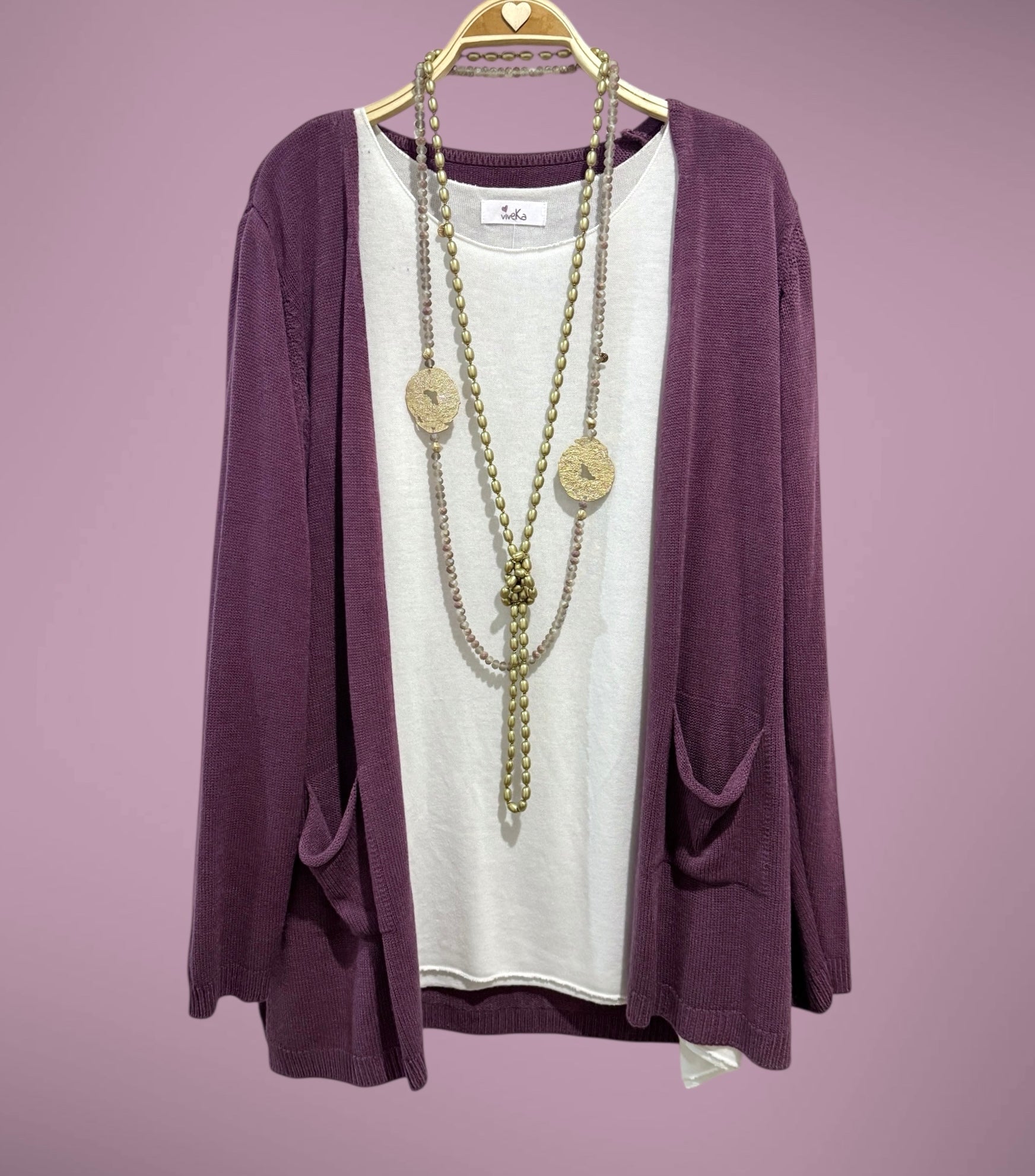 Chaqueta "Cósima" berenjena