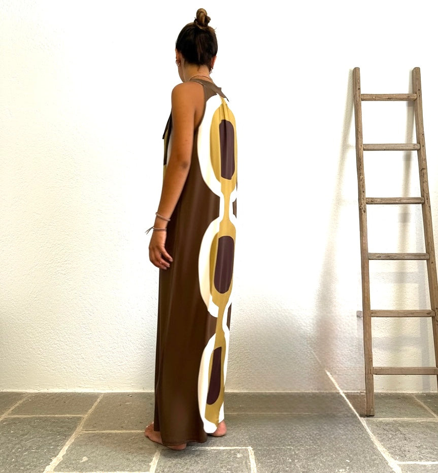 Vestido "Mosaic" verdes
