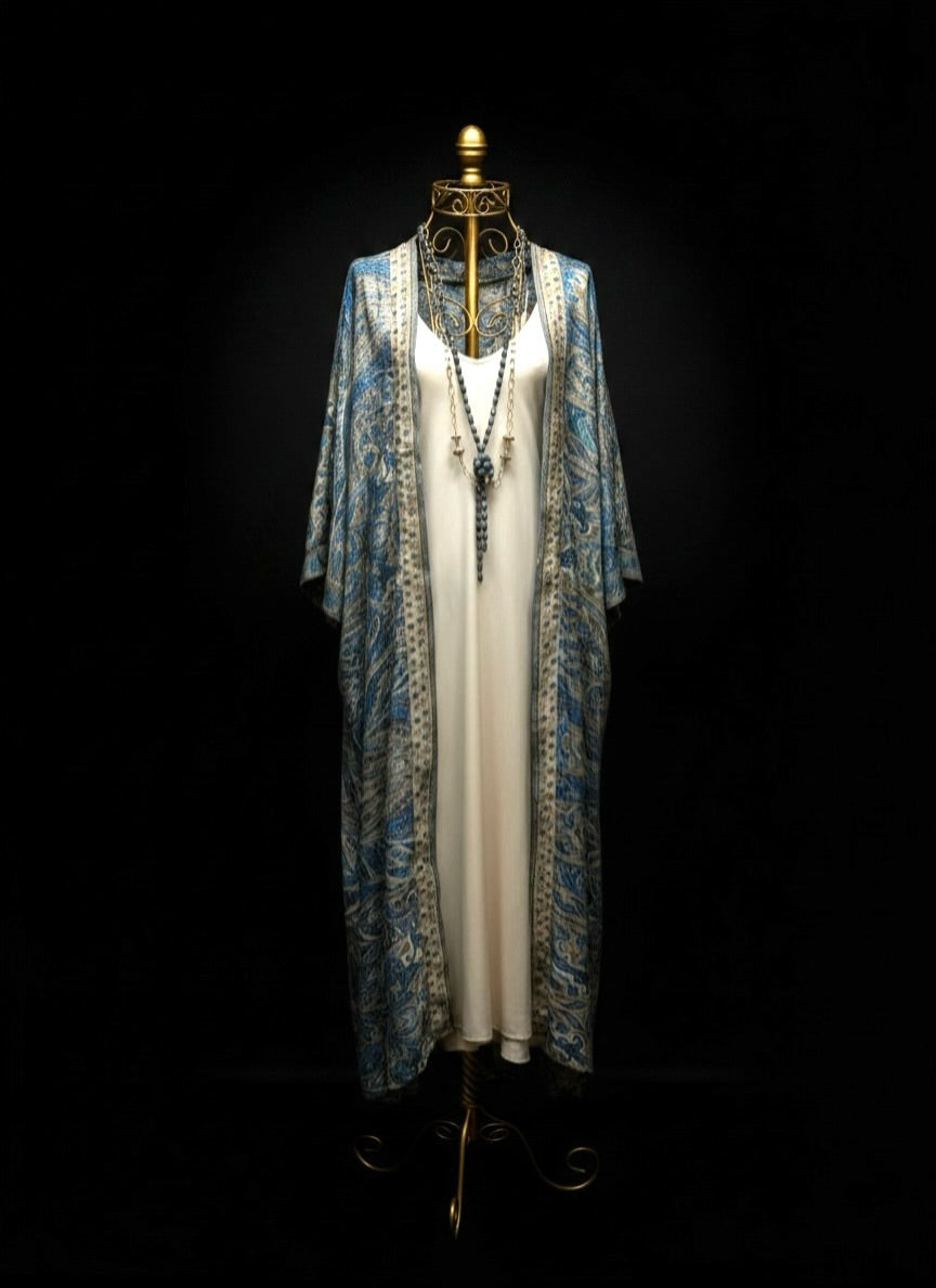 Kimono "Anaka Azules" largo