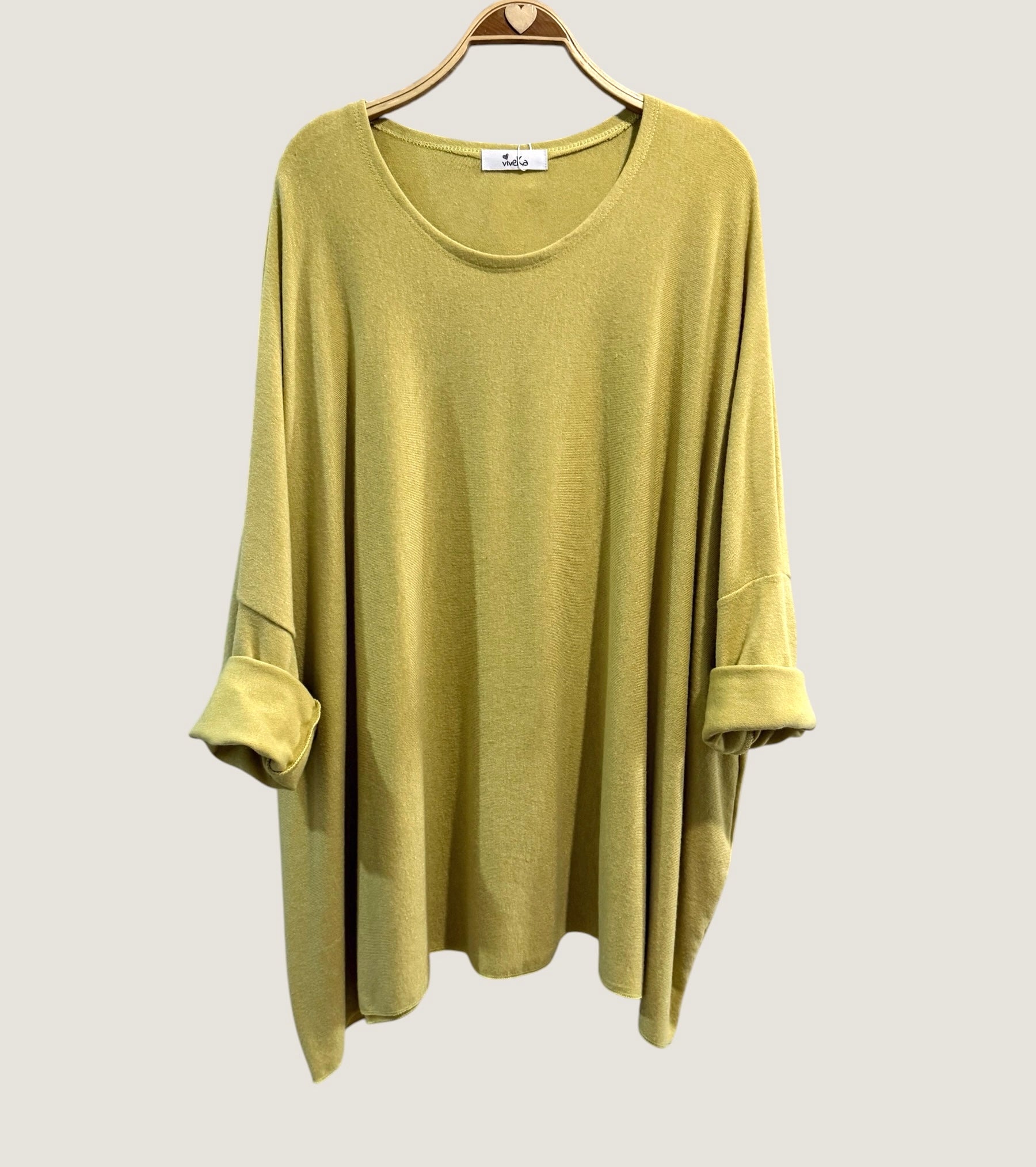 Jersey "Over Plus" amarillo claro