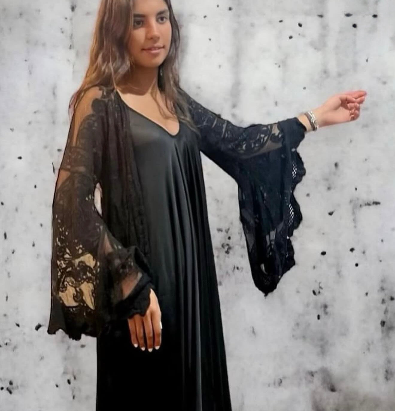 Kaftan "Love Story" negro