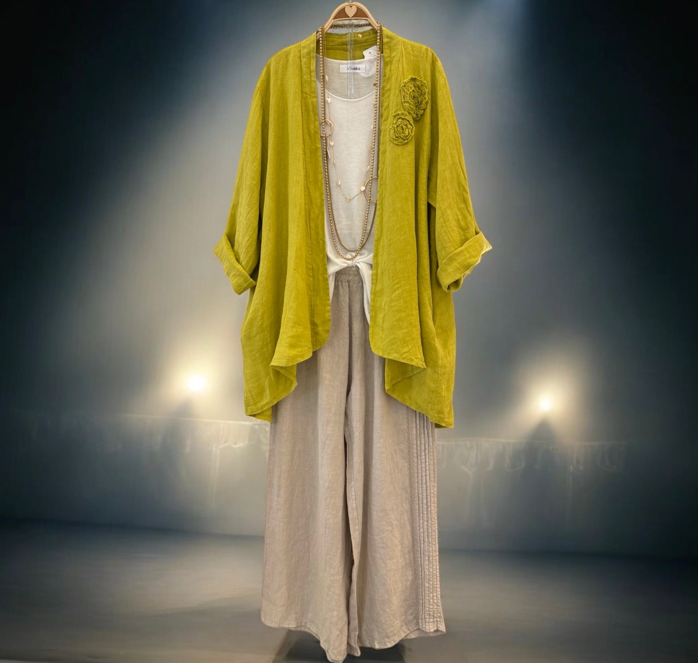 Chaqueta/Sobrecamisa "Leira" aguacate