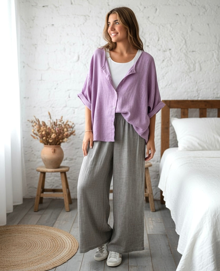 Chaqueta/camisa "Ischia" malva