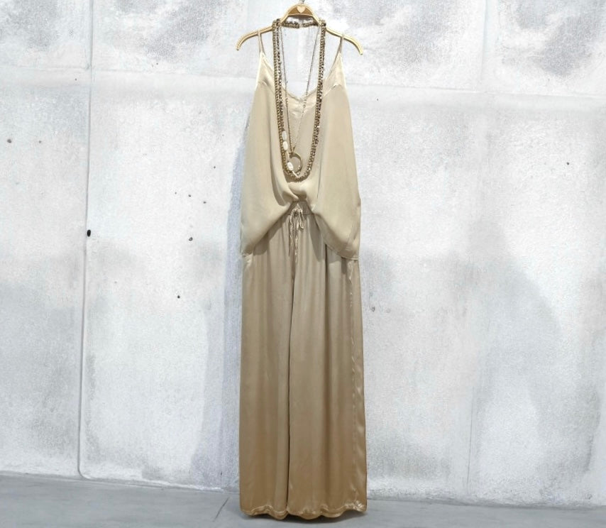 Pantalón "Mireia" champán