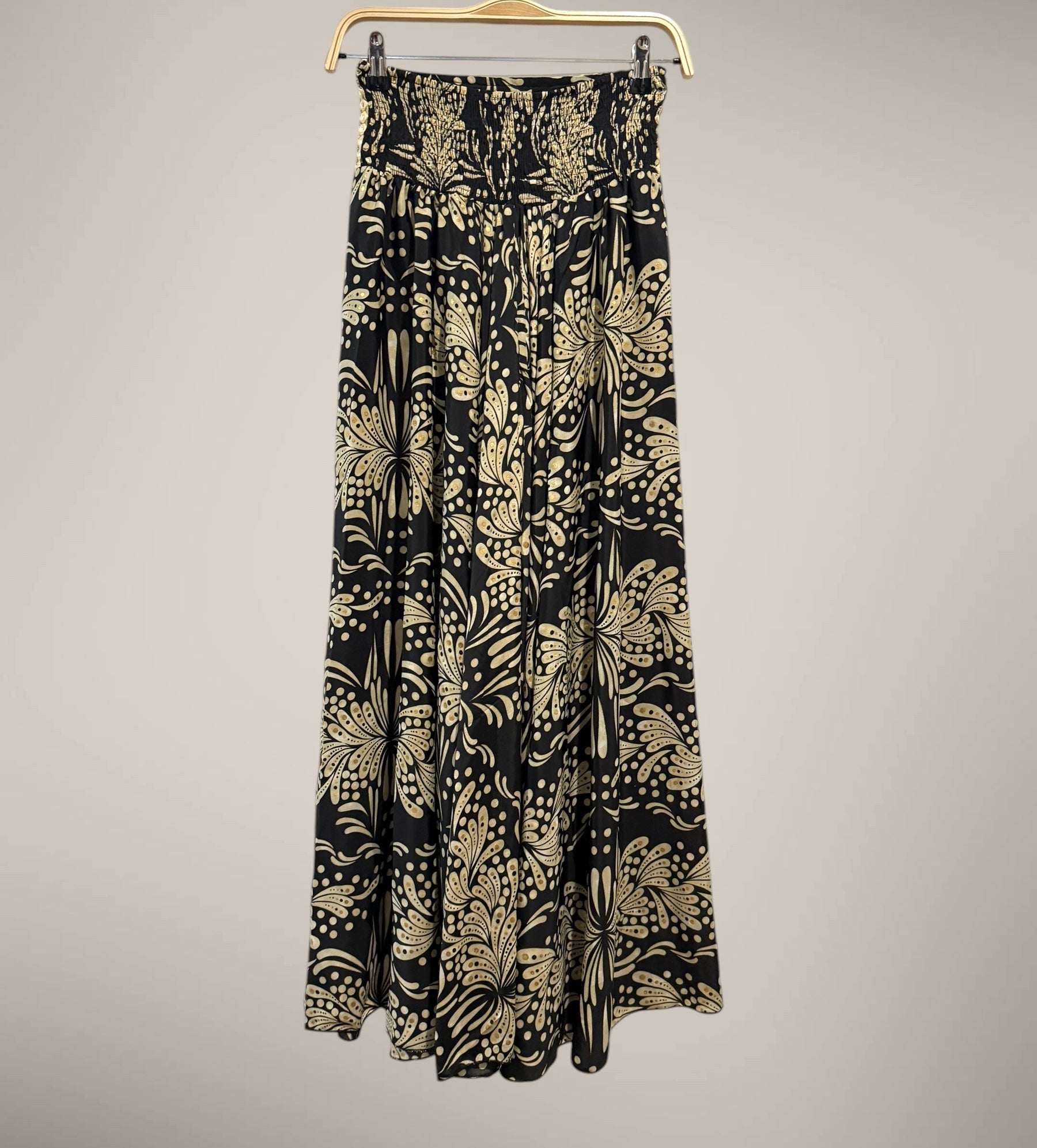 Falda "India" negro y beige