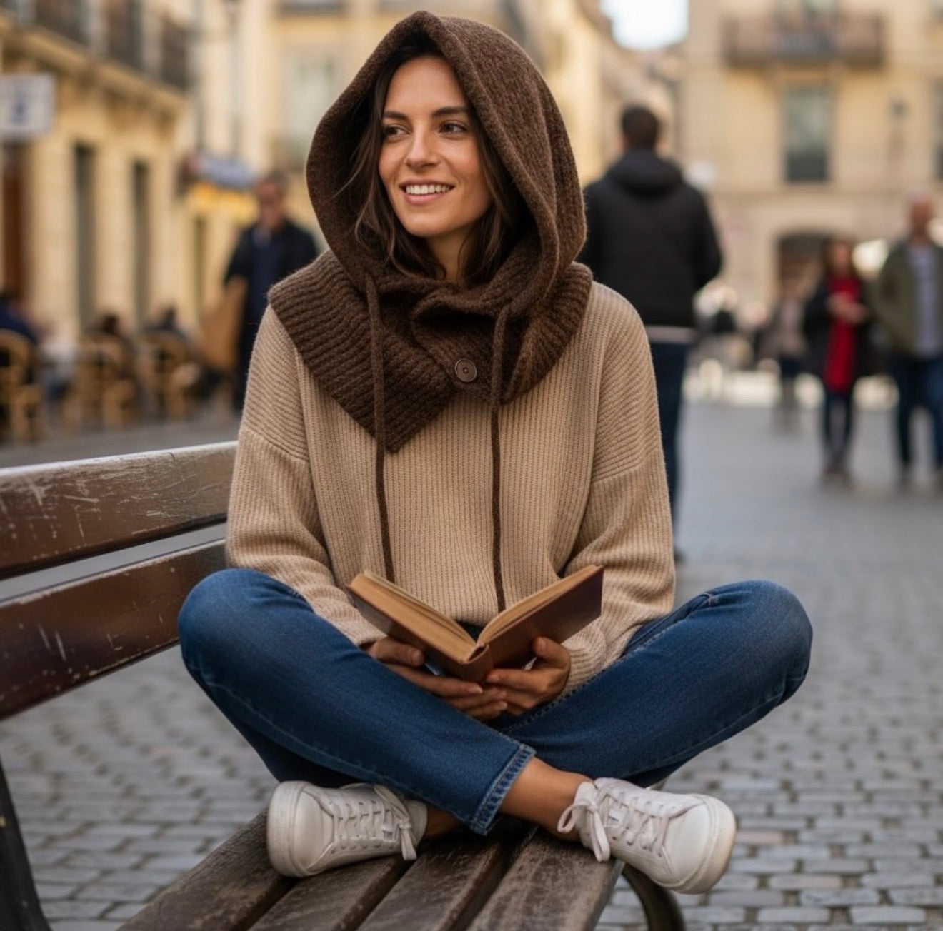 Balaclava "Diletta" marrón chocolate