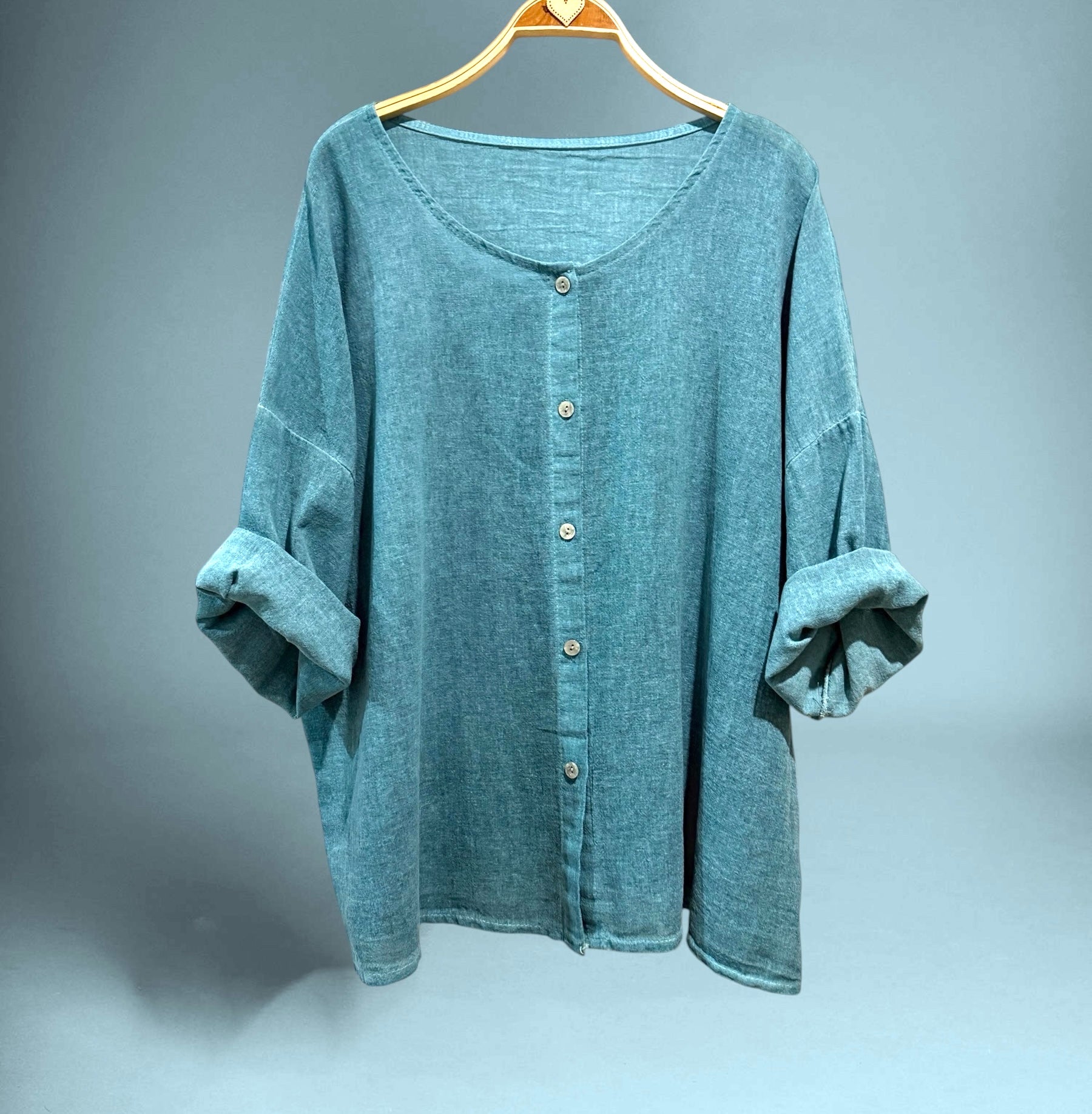 Chaqueta/camisa "Amalfi" turquesa