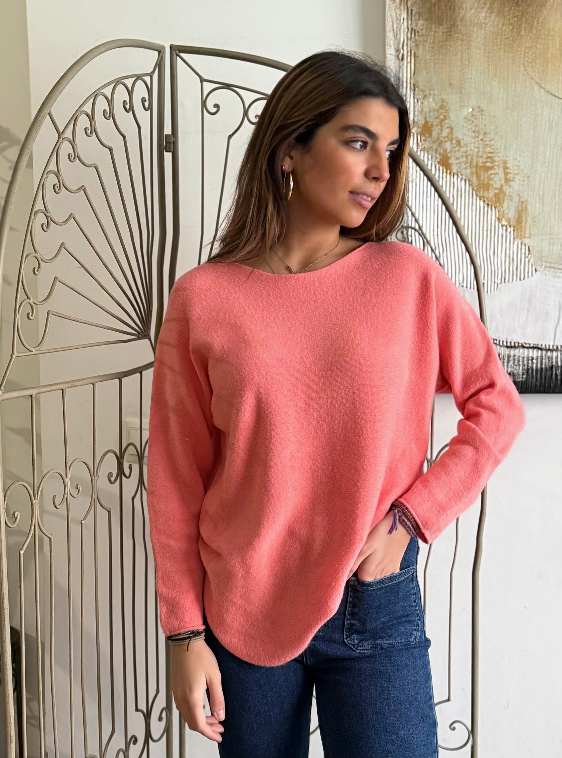 Jersey "Gemma" light coral