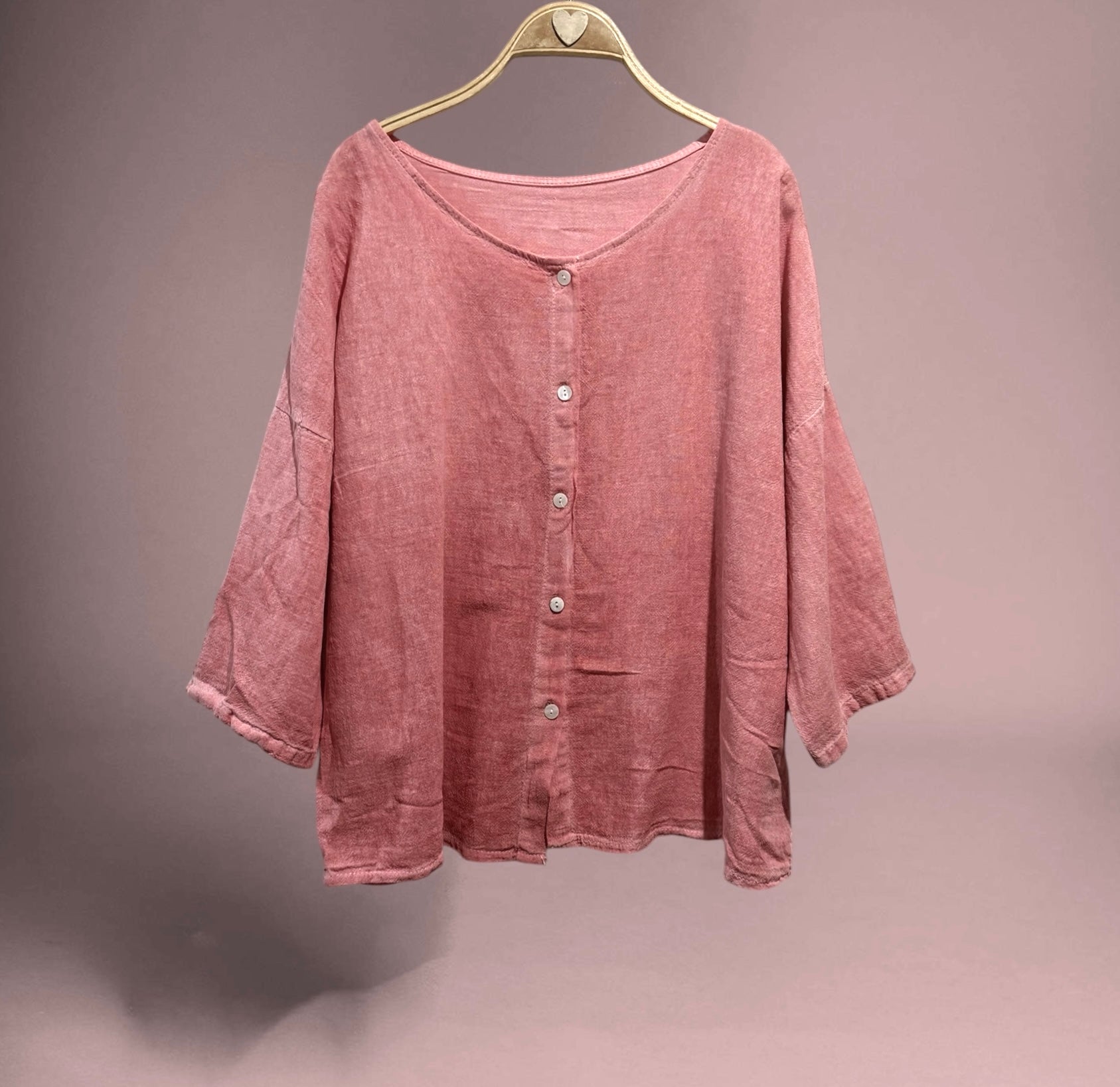 Chaqueta/camisa "Amalfi" coral