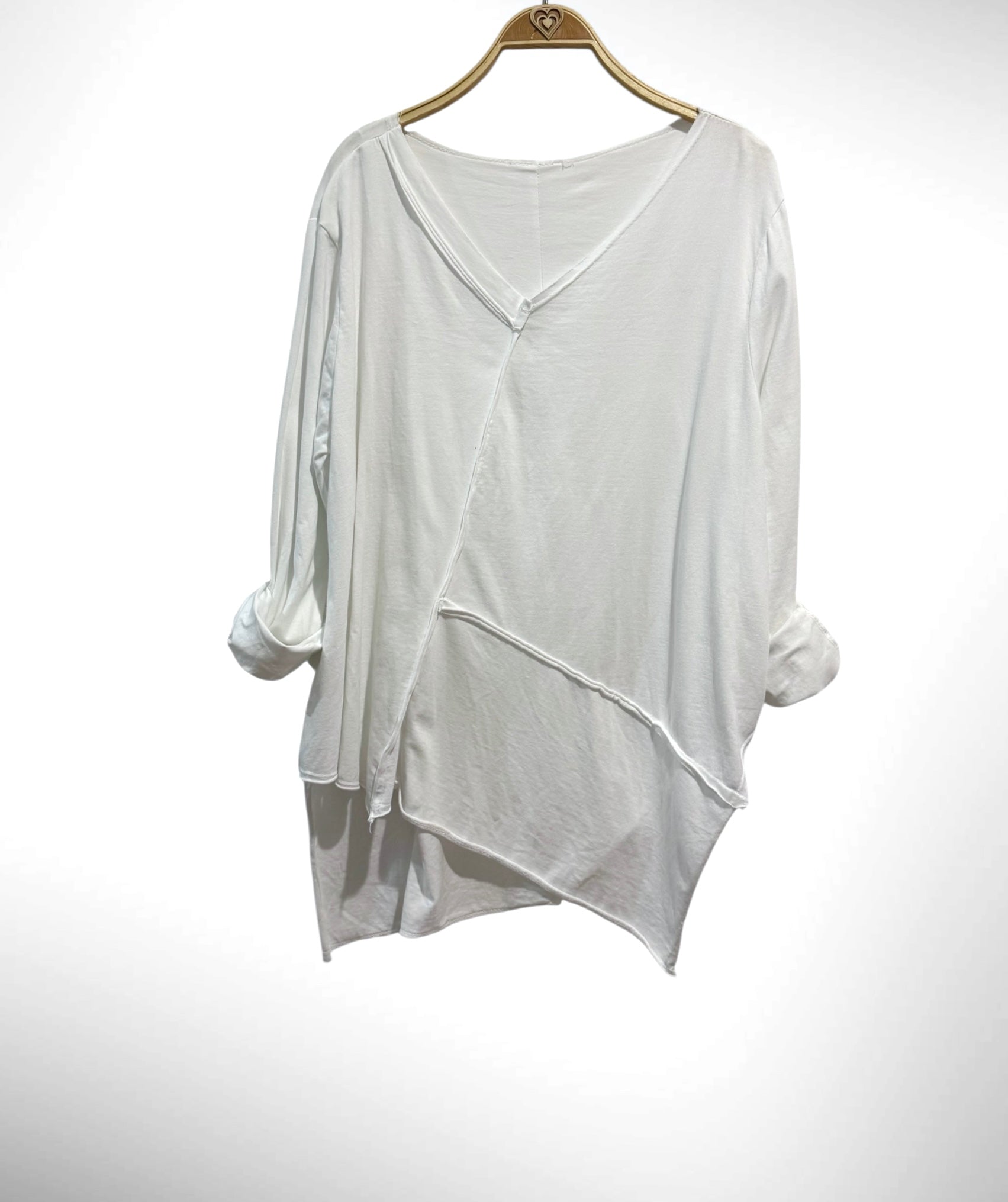 Camiseta "Picos" blanco