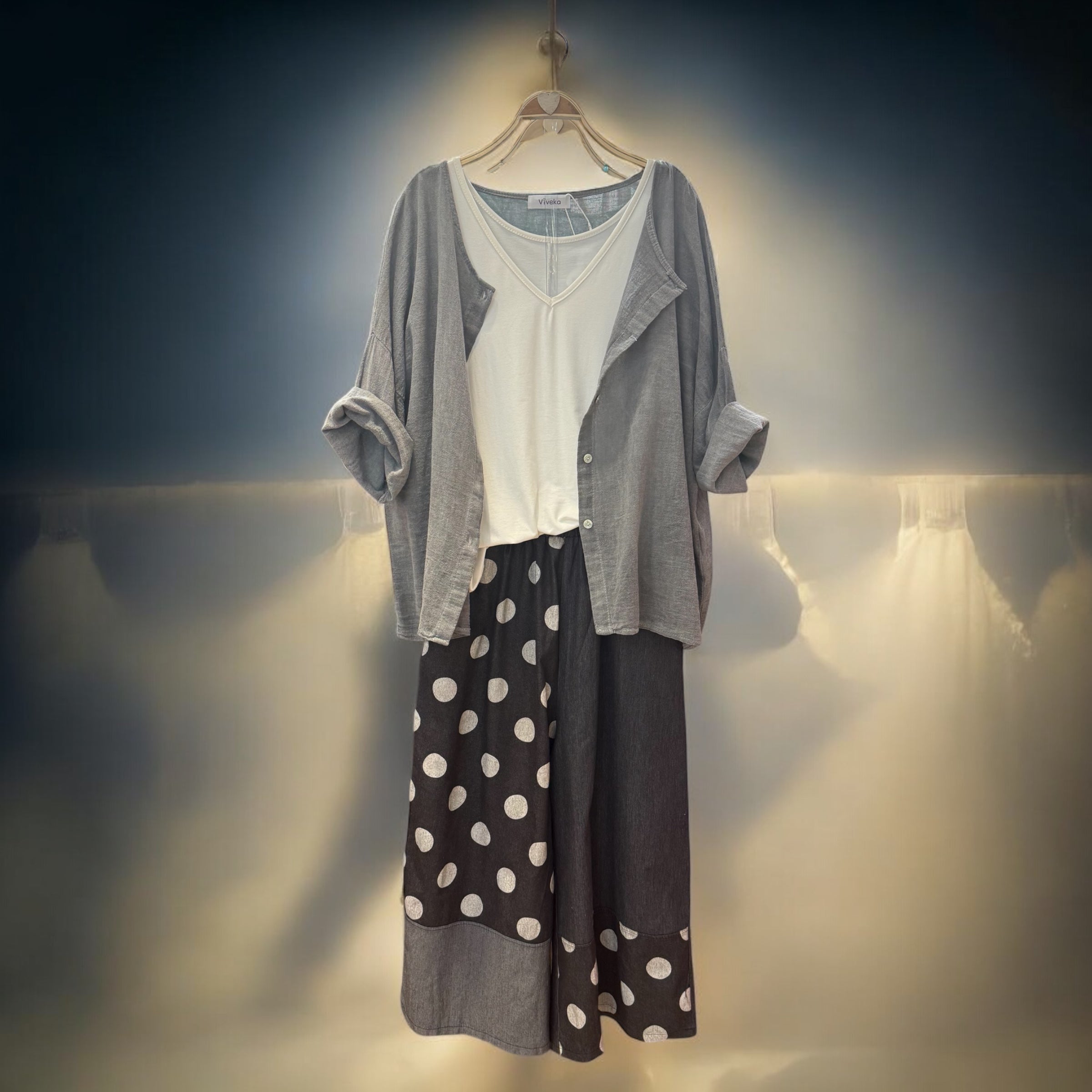 Pantalón "Capri Topos"