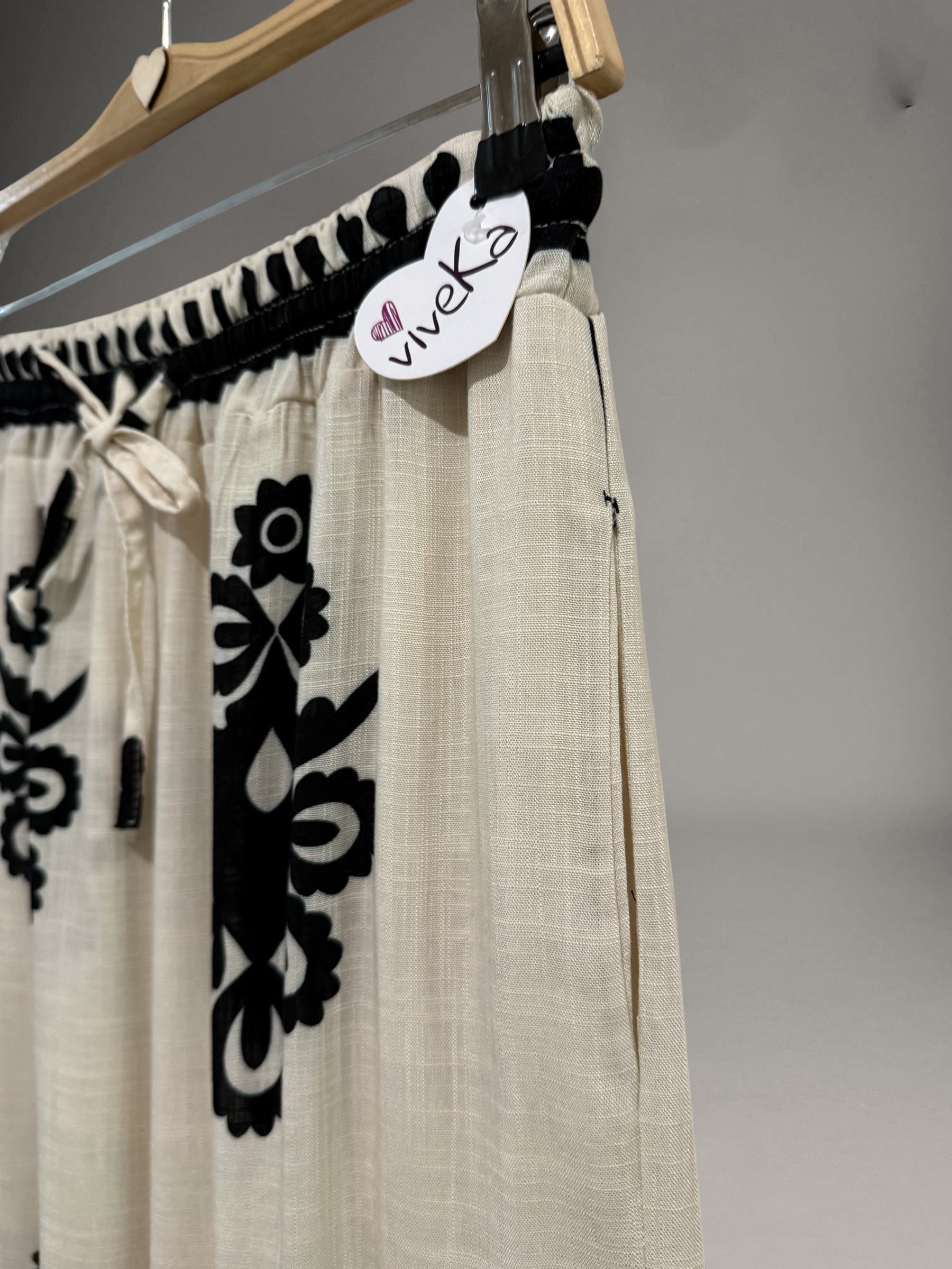 Pantalón "Mazzitella" marfil