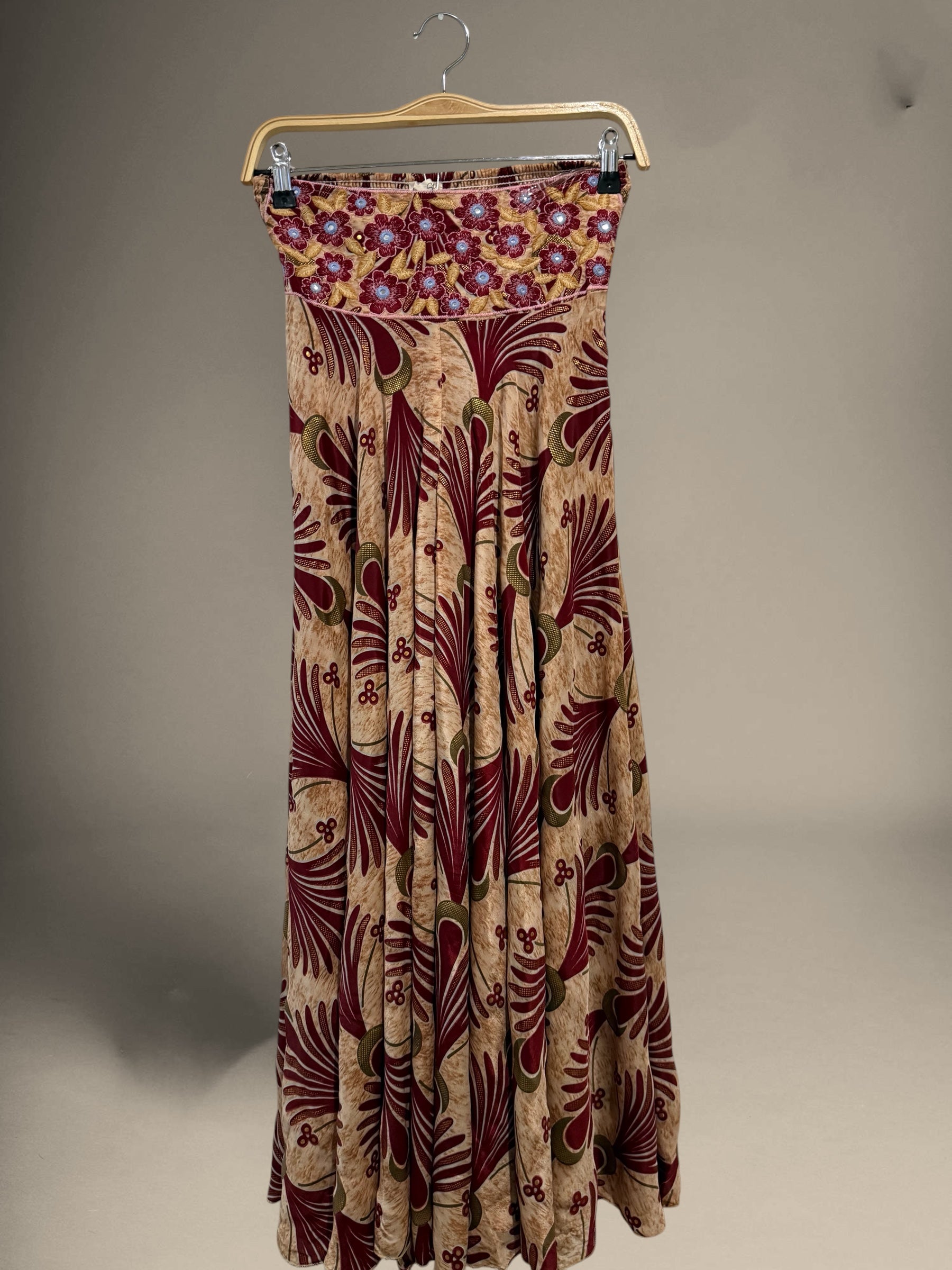 Falda pantalón "India Burgandy"