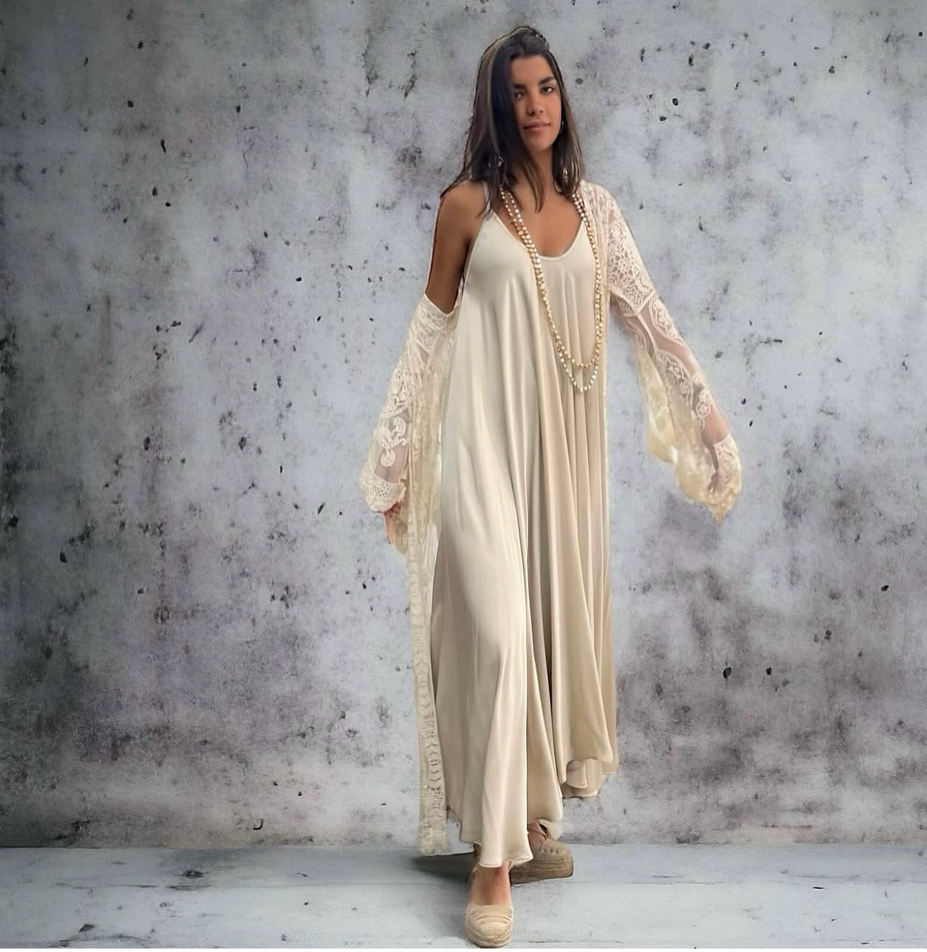 Kaftan "Love Story" marfil