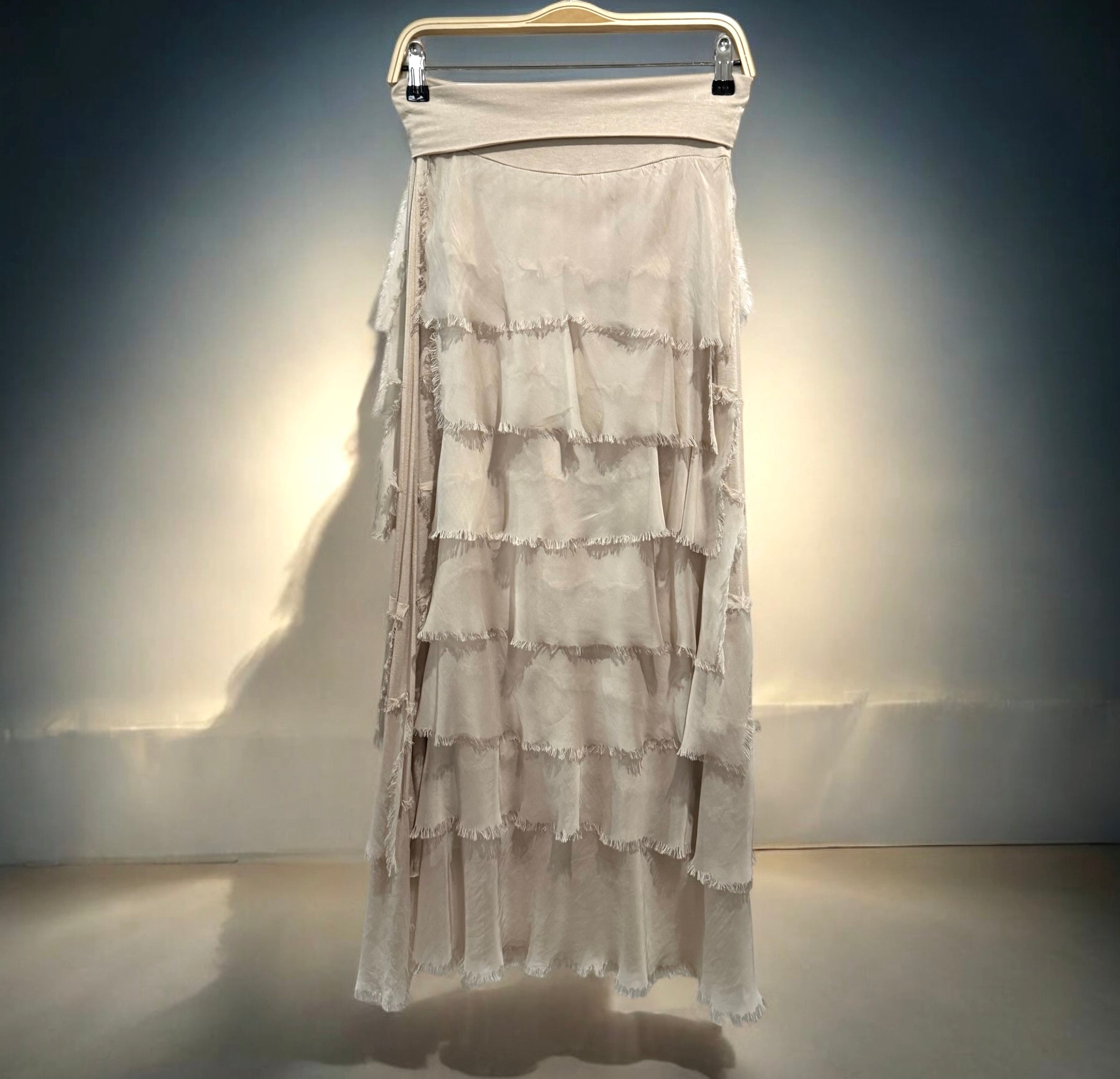 Falda "Sevilla" beige pálido