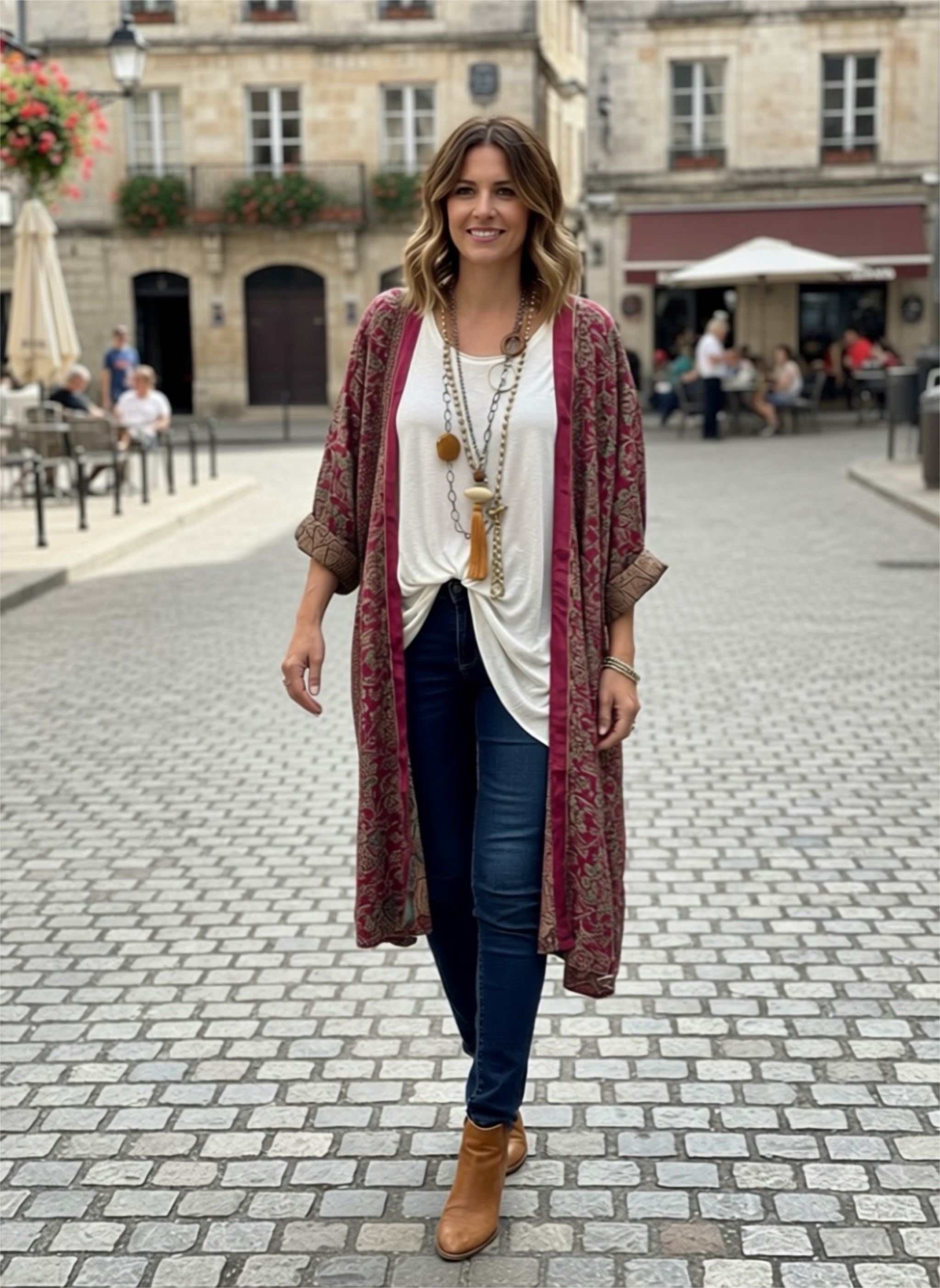 Kimono "Shaimar Arpegio" largo