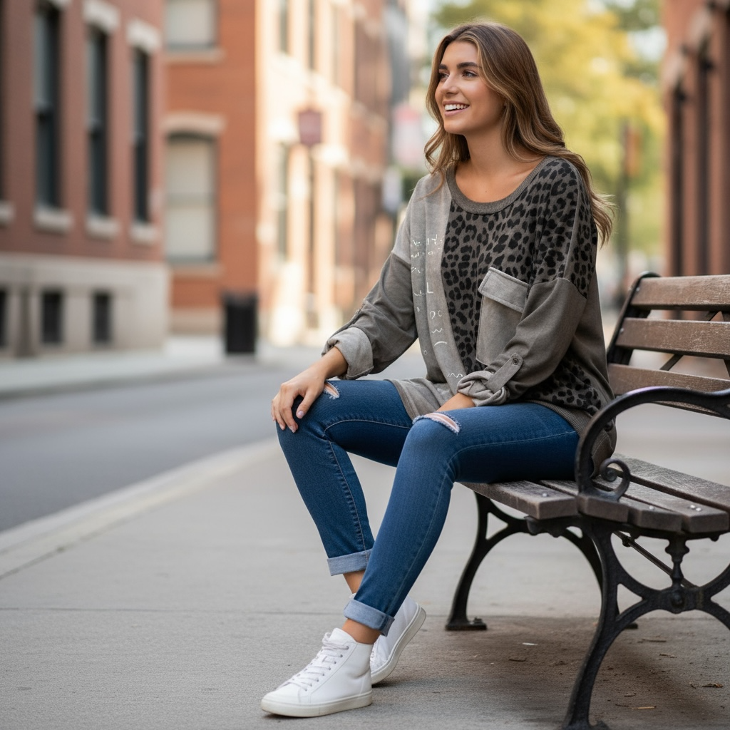 Sudadera "Tatiana" topo