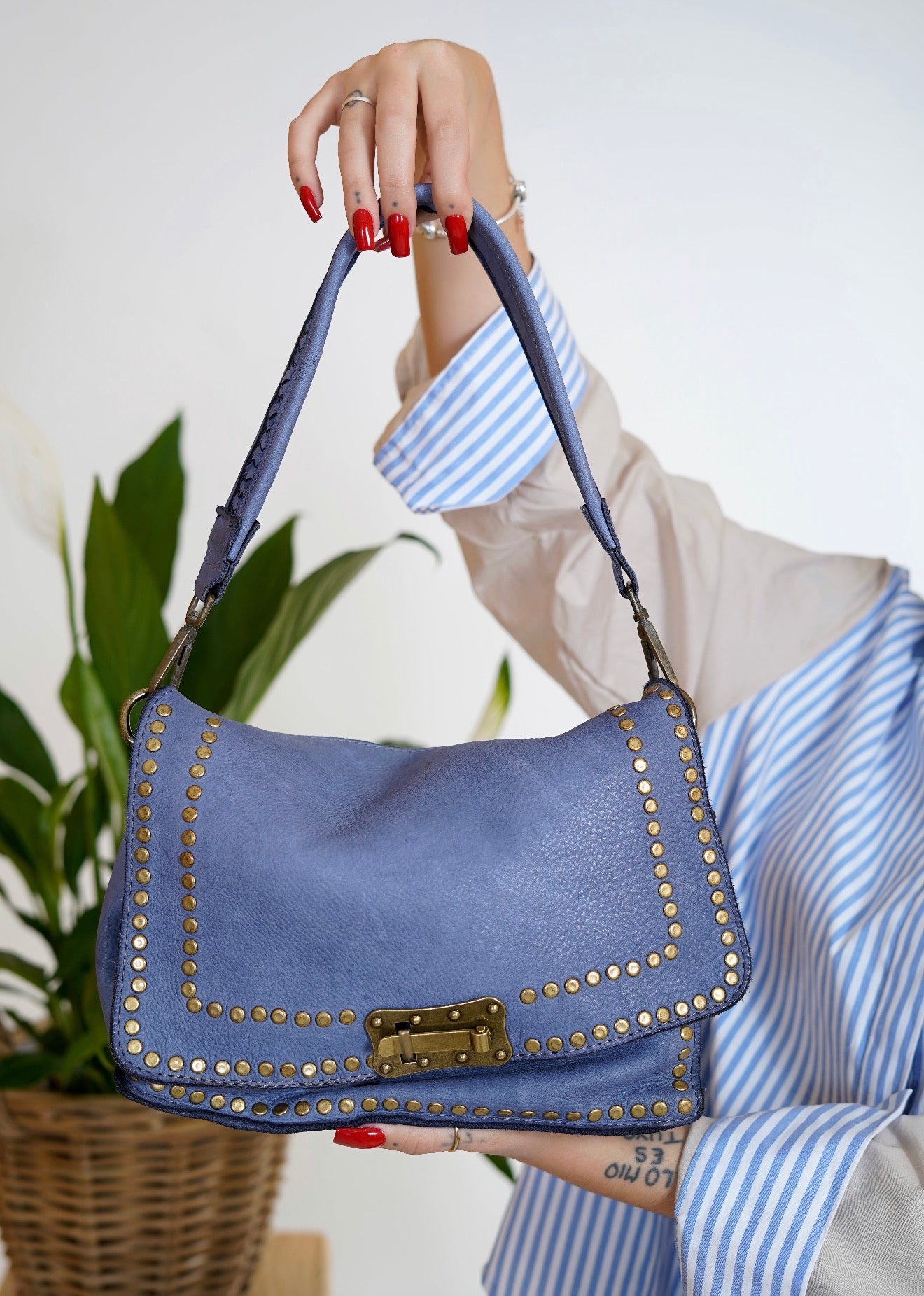 Bolso "Babilonia" azul vaquero