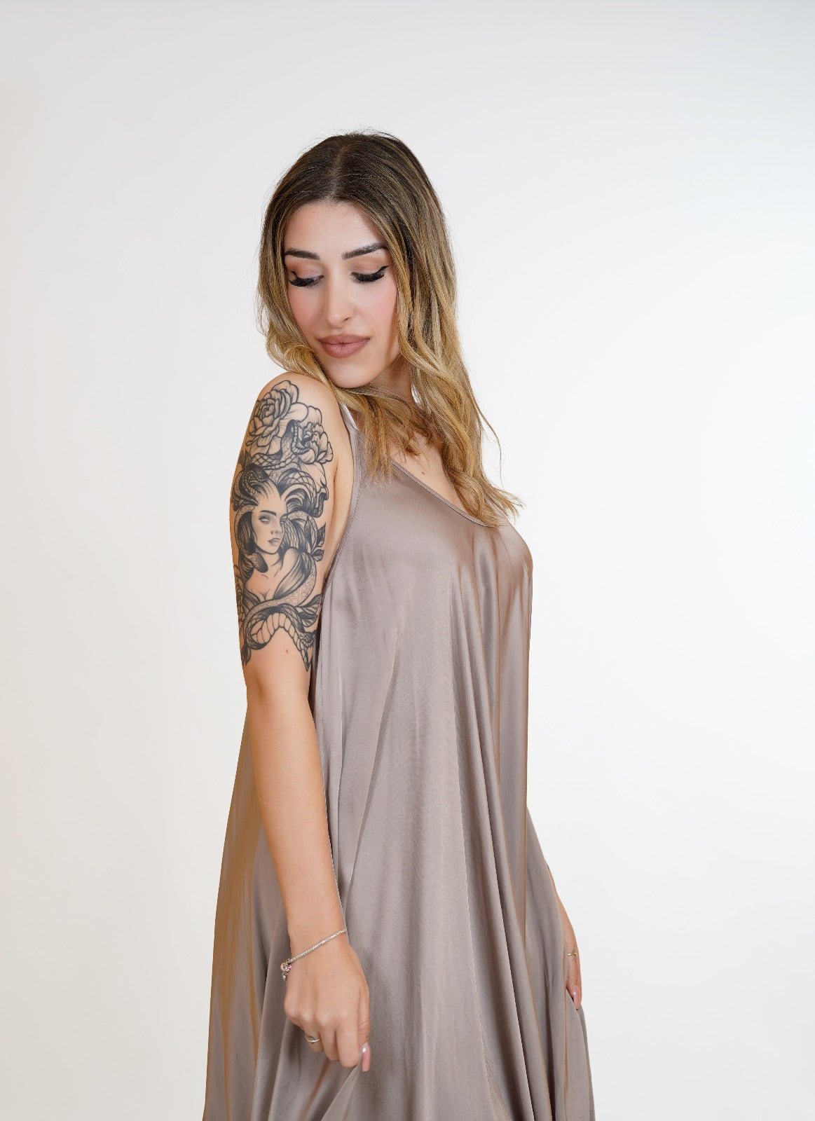 Vestido "Romina" topo