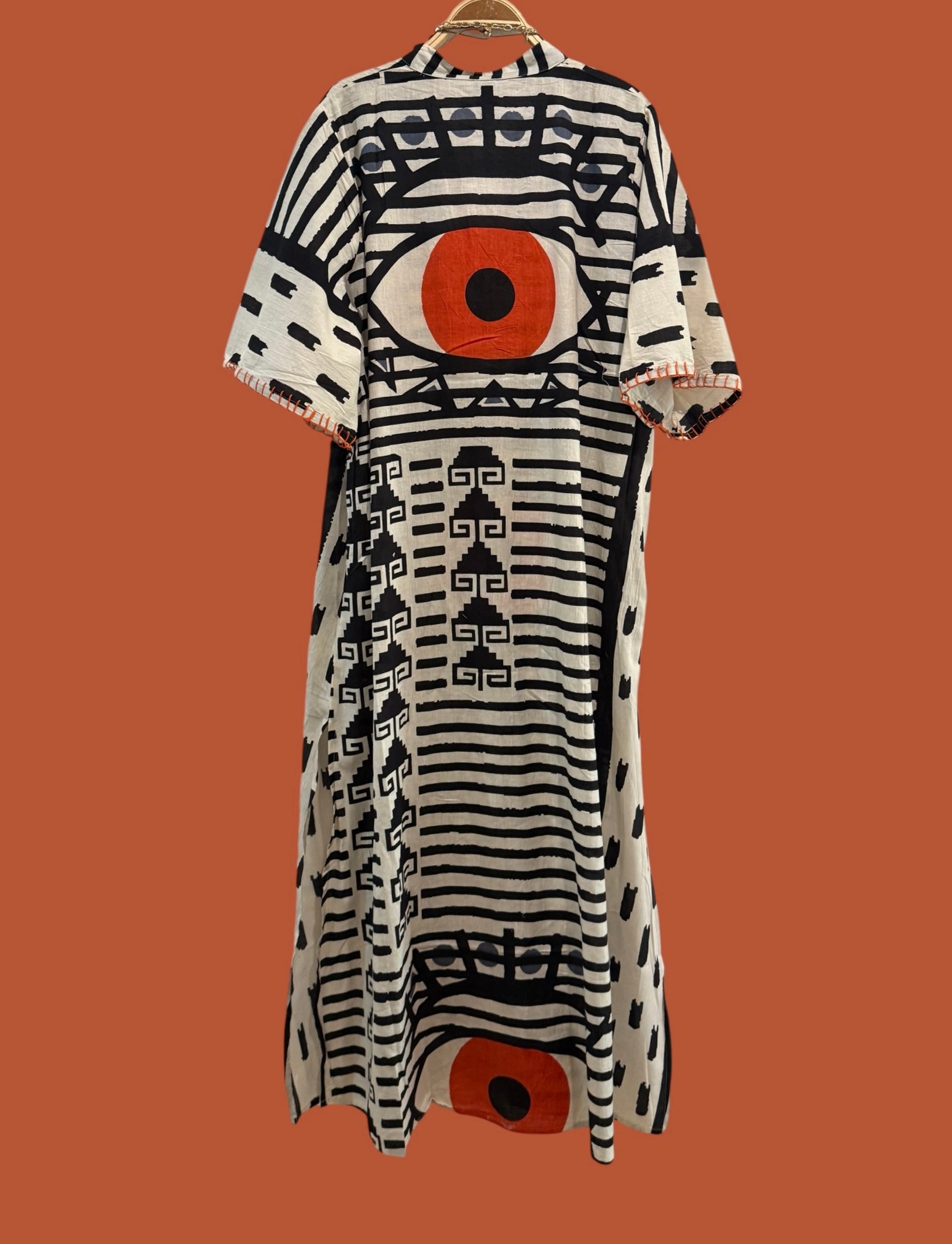 Vestido "Binibeca" ojo manga corta