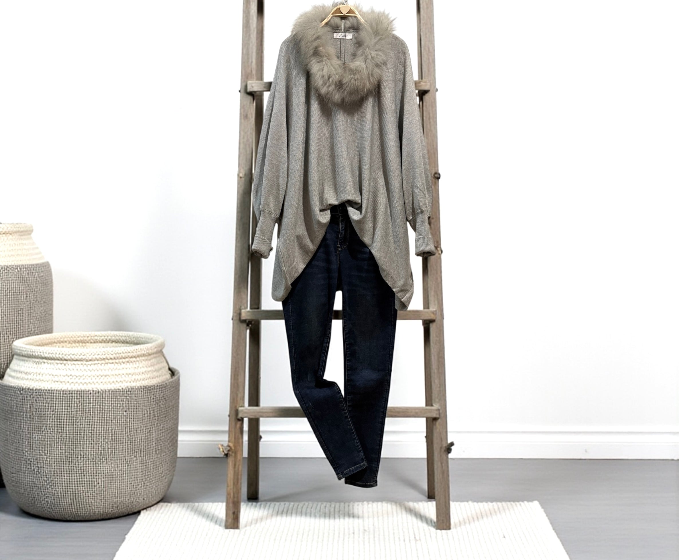 Jersey "Over Siena" gris